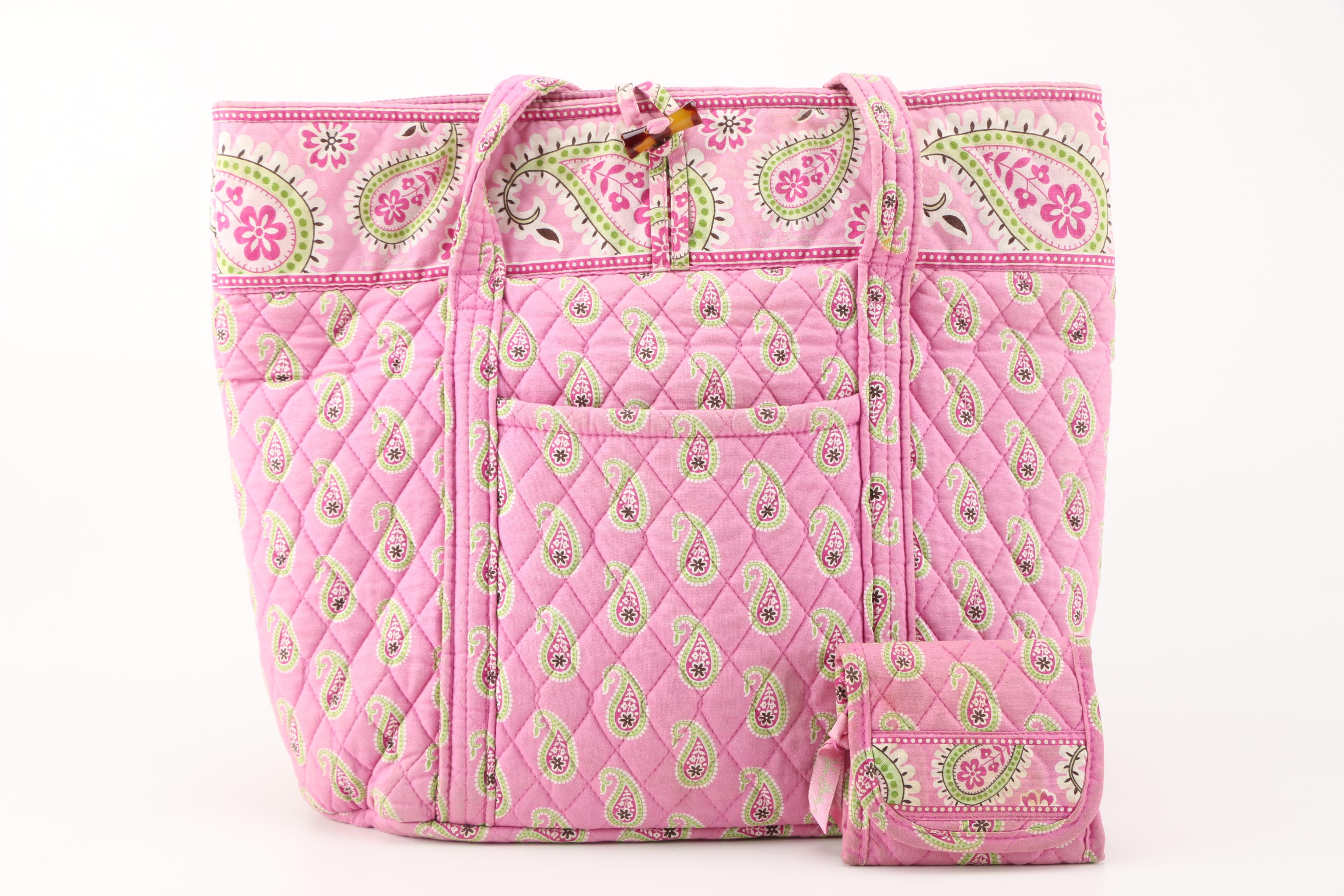 Vera Bradley Purse and Wallet in "Bermuda Pink"