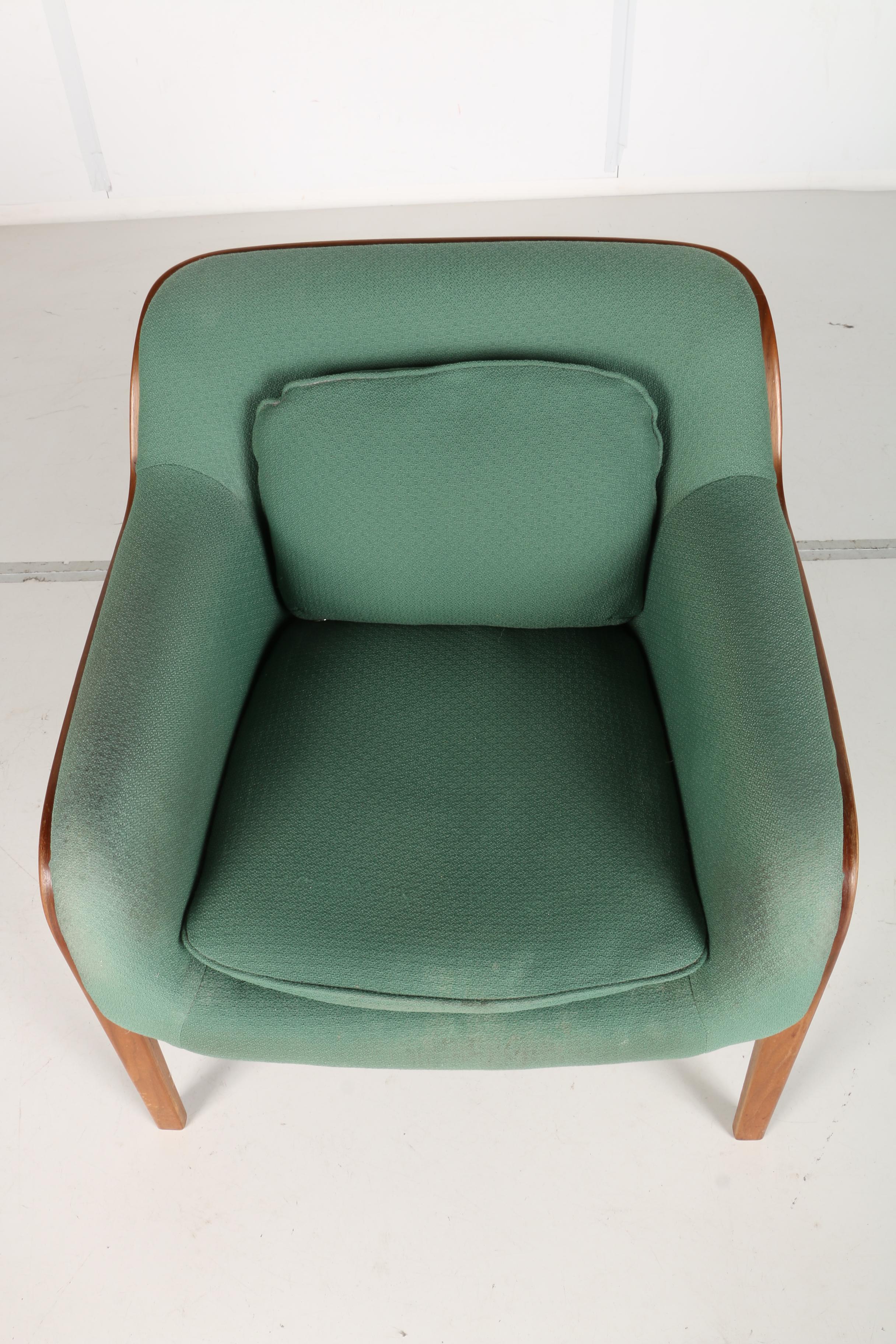 Bill Stephens Mid Century Modern Bentwood Lounge Chair by Knoll