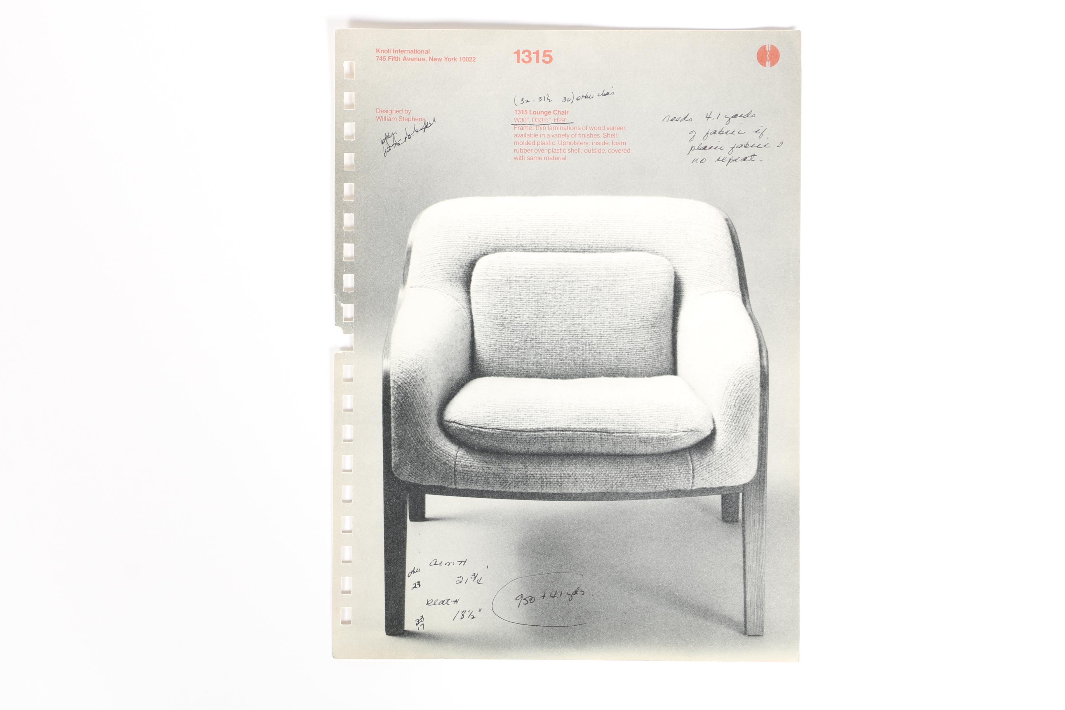 Bill Stephens Mid Century Modern Bentwood Lounge Chair by Knoll