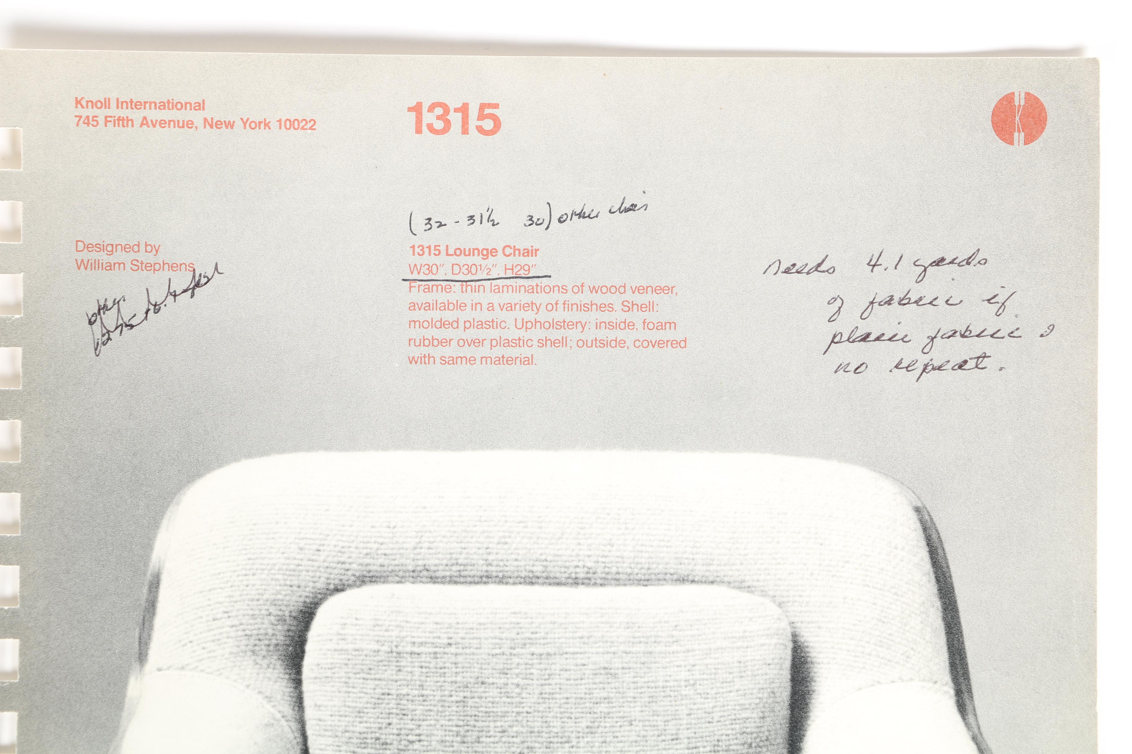 Bill Stephens Mid Century Modern Bentwood Lounge Chair by Knoll