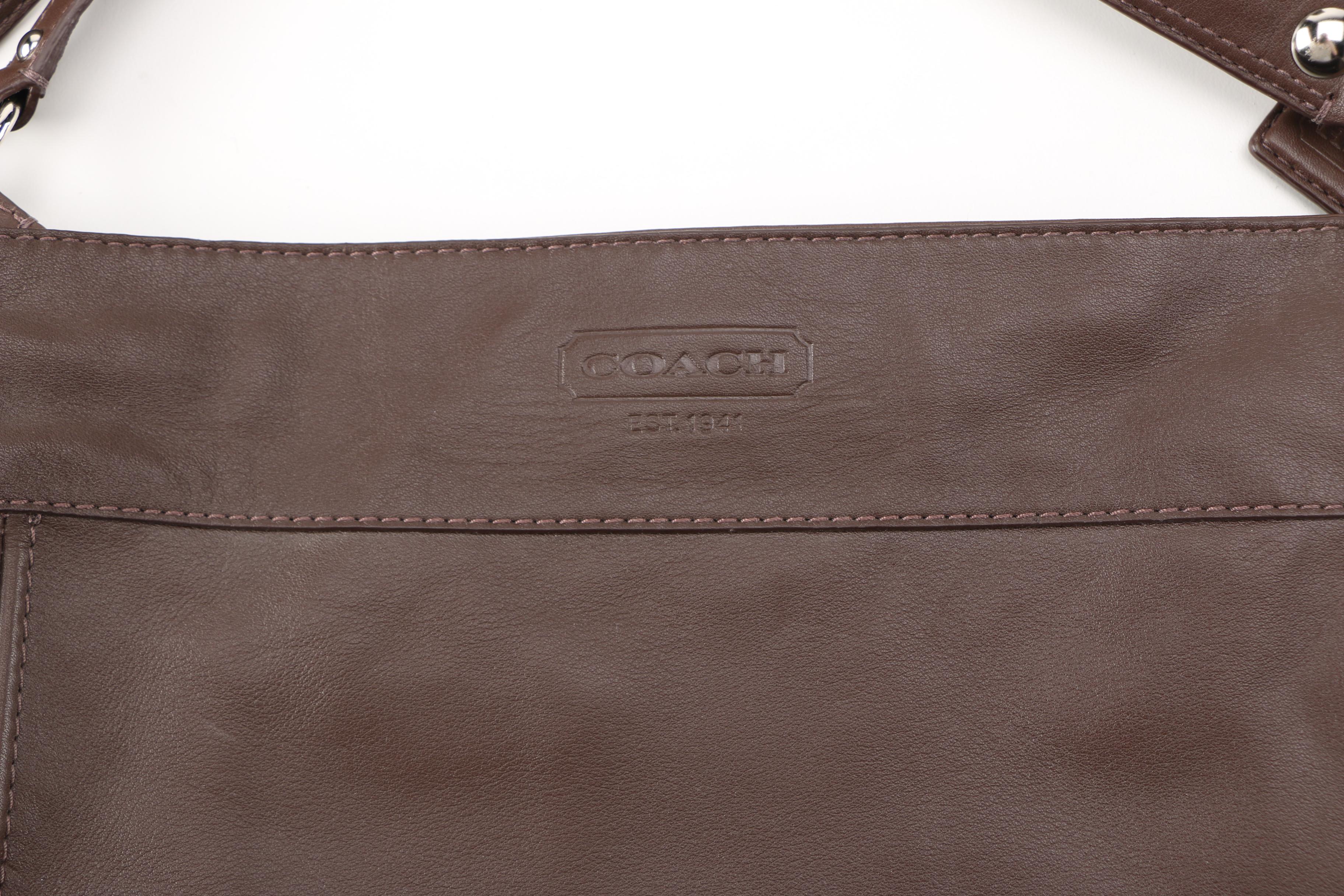 Coach Brown Leather Crossbody Bag