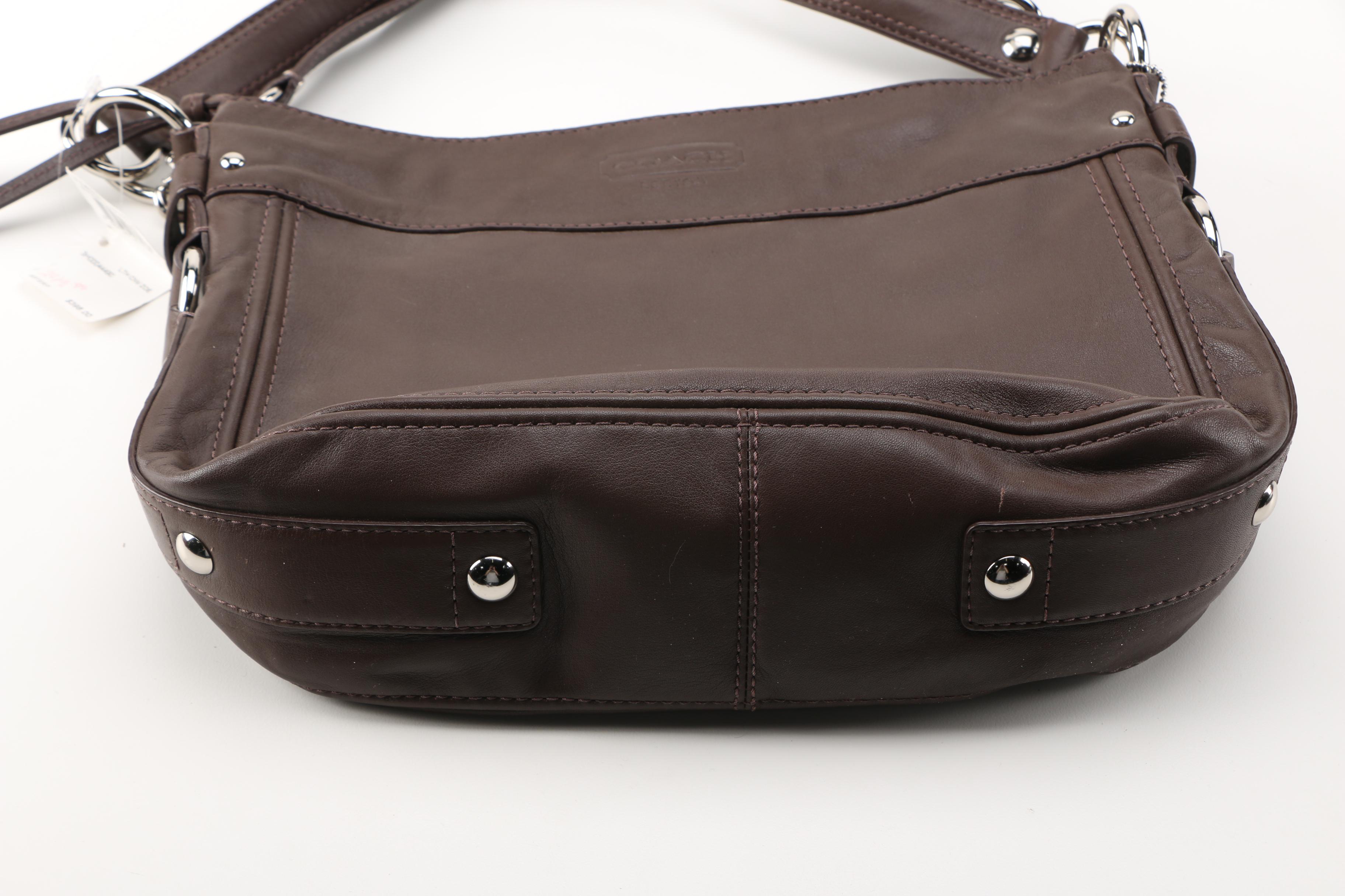 Coach Brown Leather Crossbody Bag