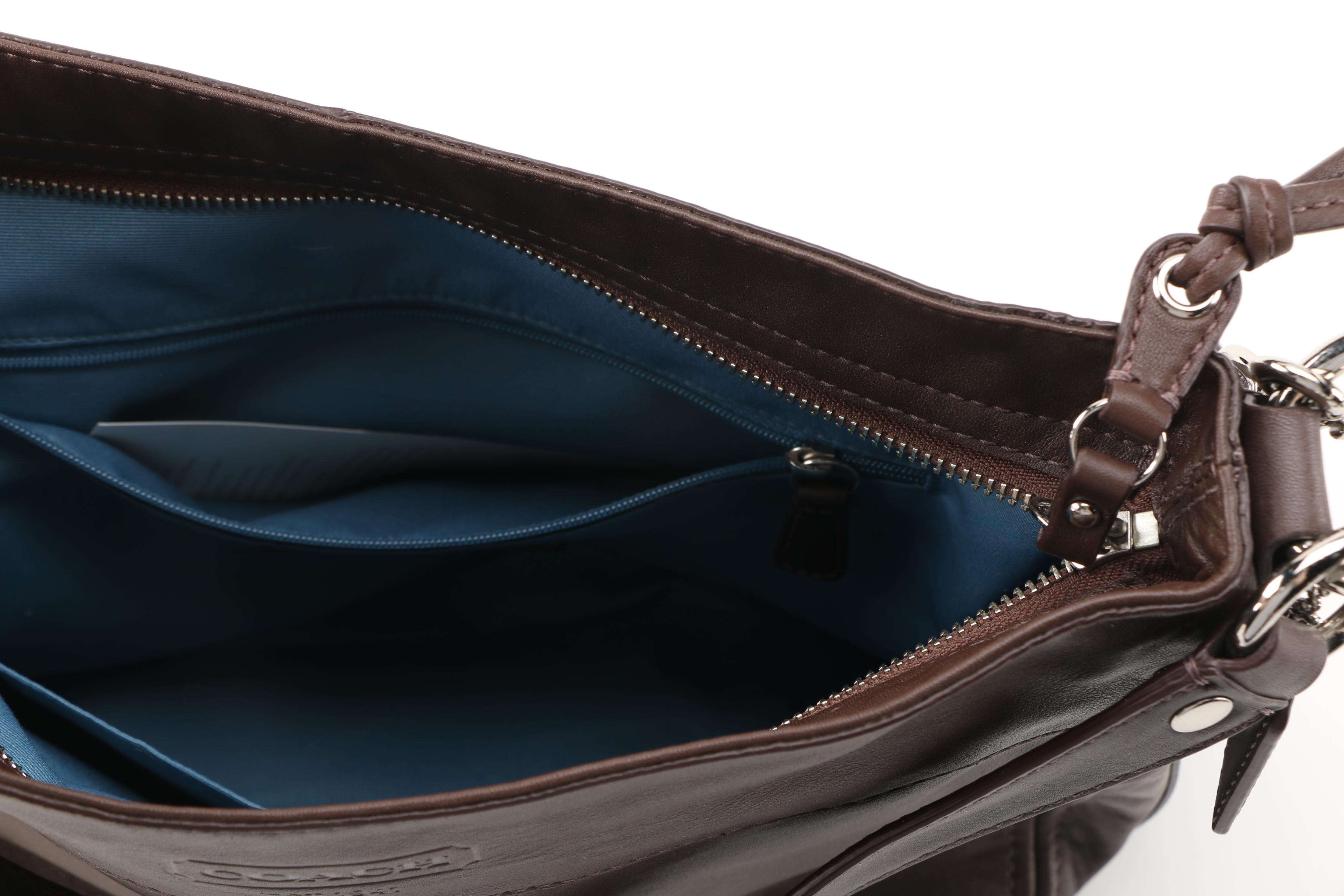 Coach Brown Leather Crossbody Bag