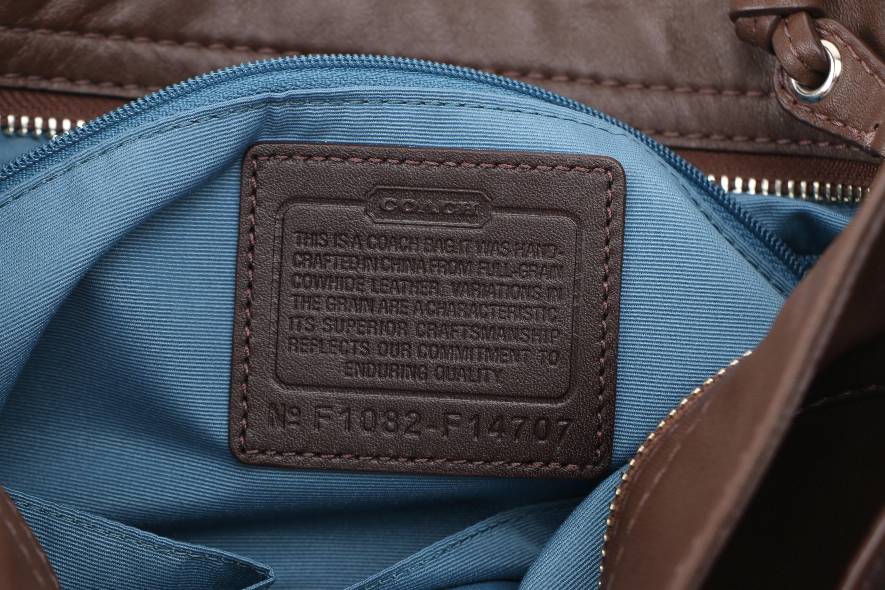 Coach Brown Leather Crossbody Bag