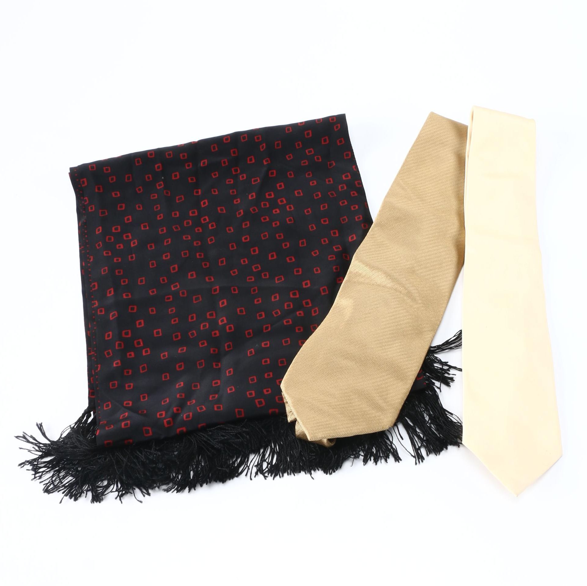 Selection of Silk Ties Featuring Prada and Emporio Armani