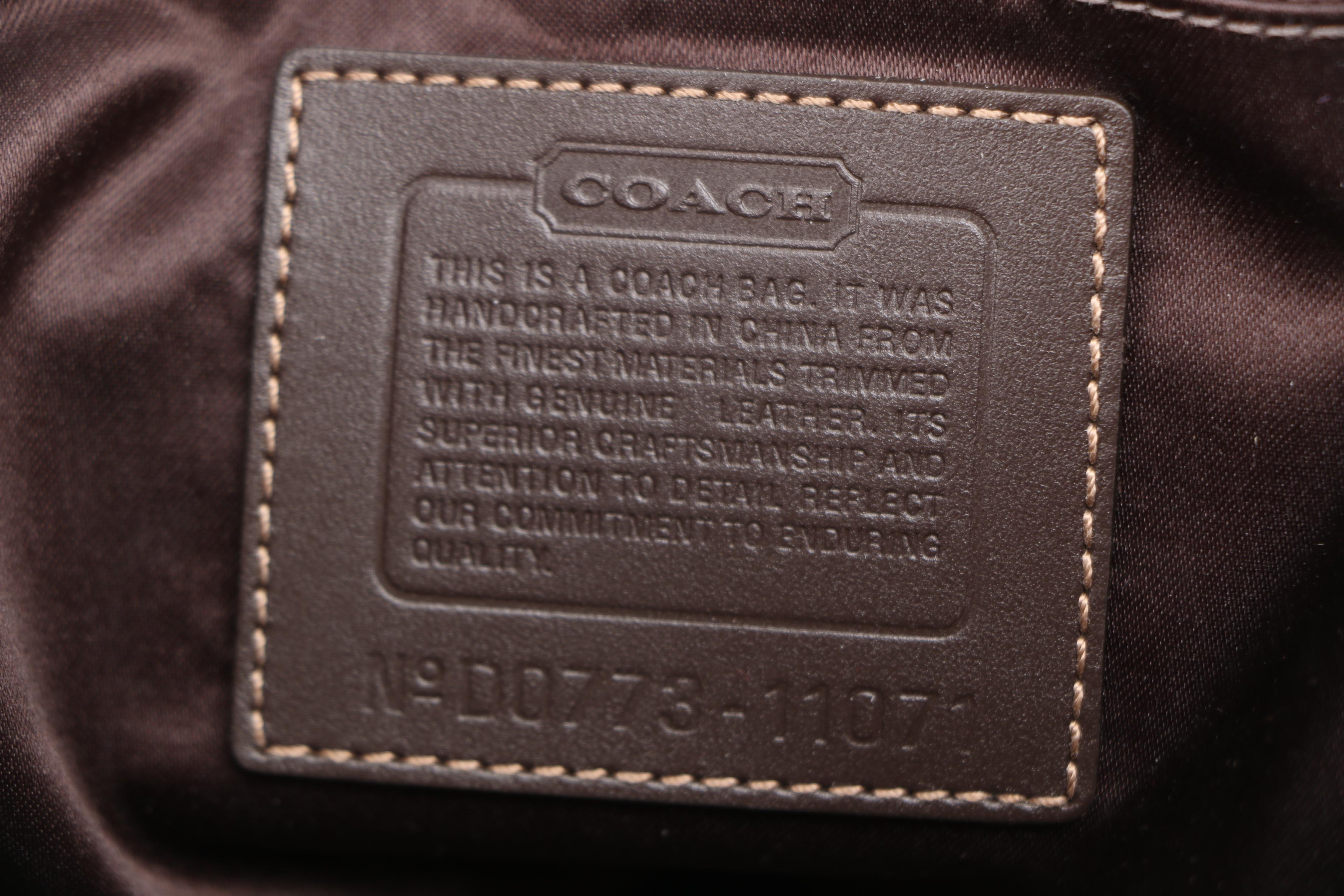 Coach Hampton Signature Carryall