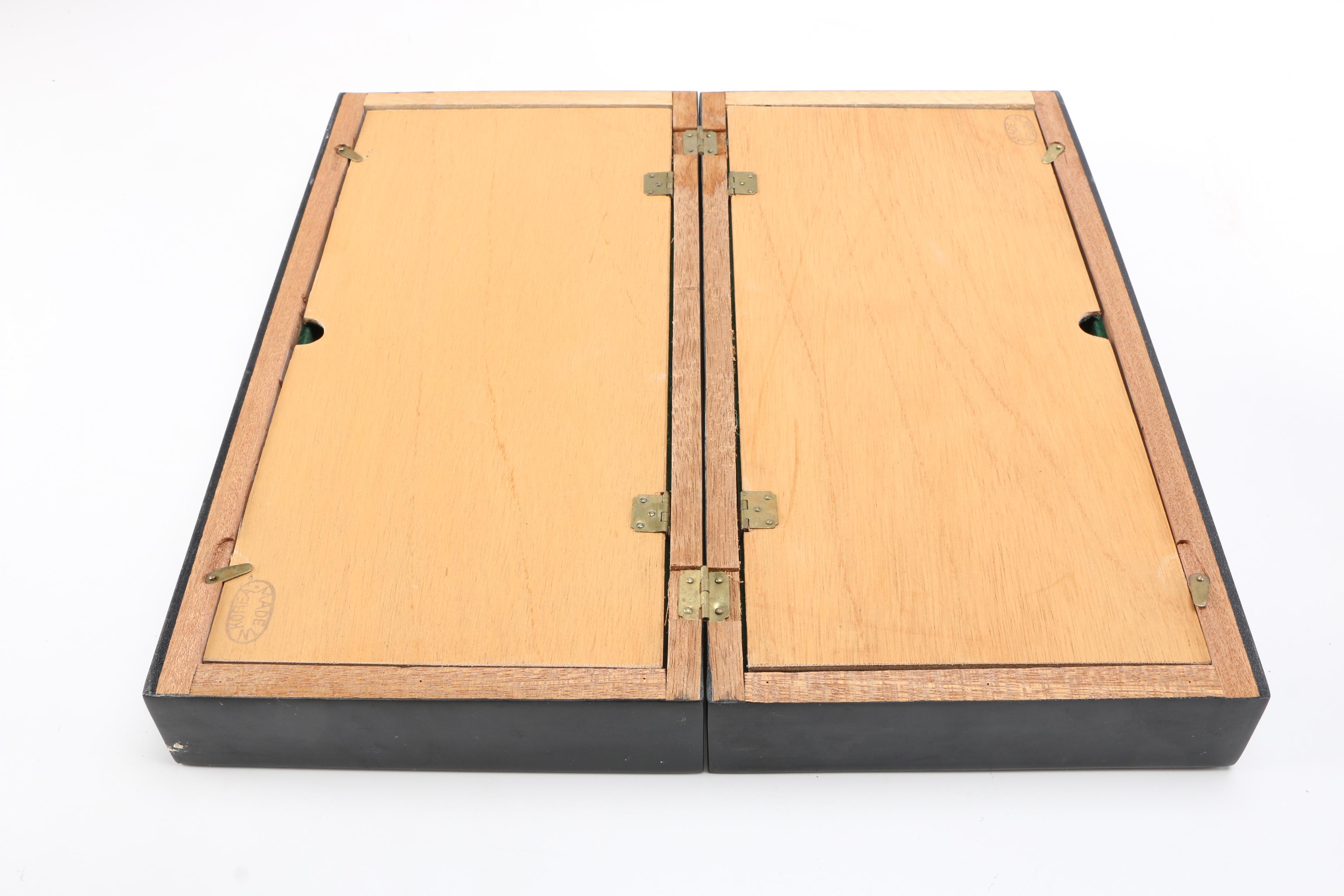 Korean Wood and Soapstone Chess Set