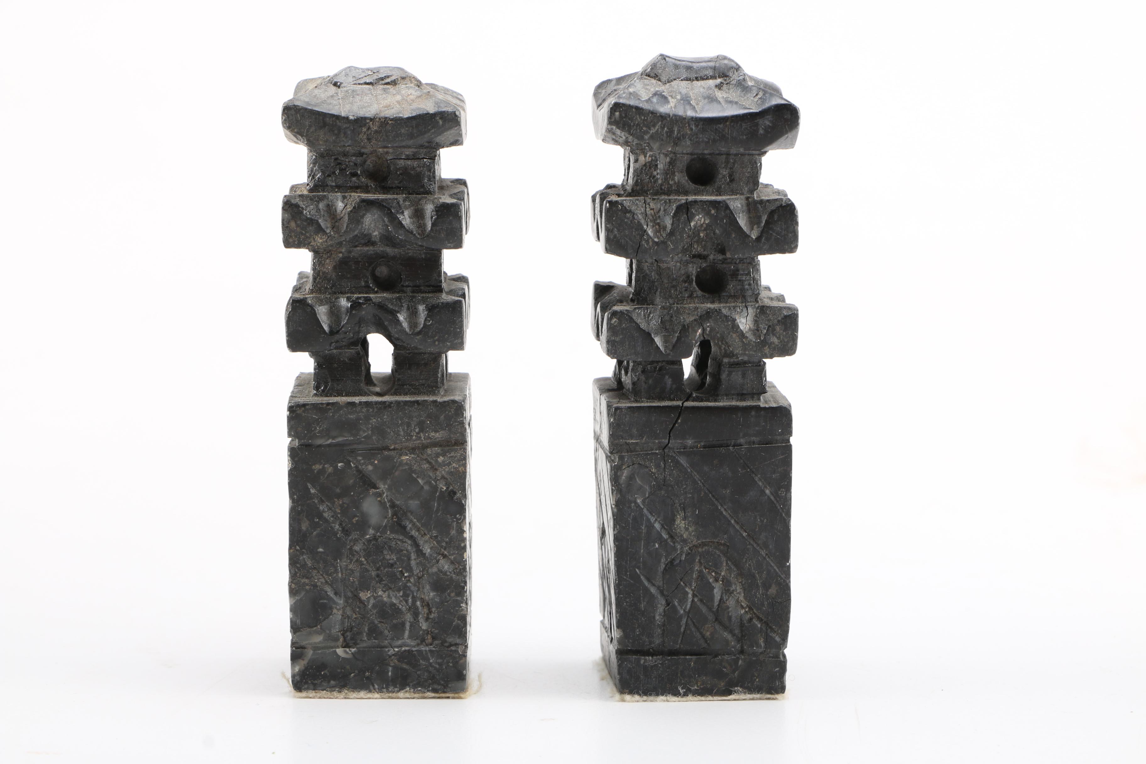 Korean Wood and Soapstone Chess Set