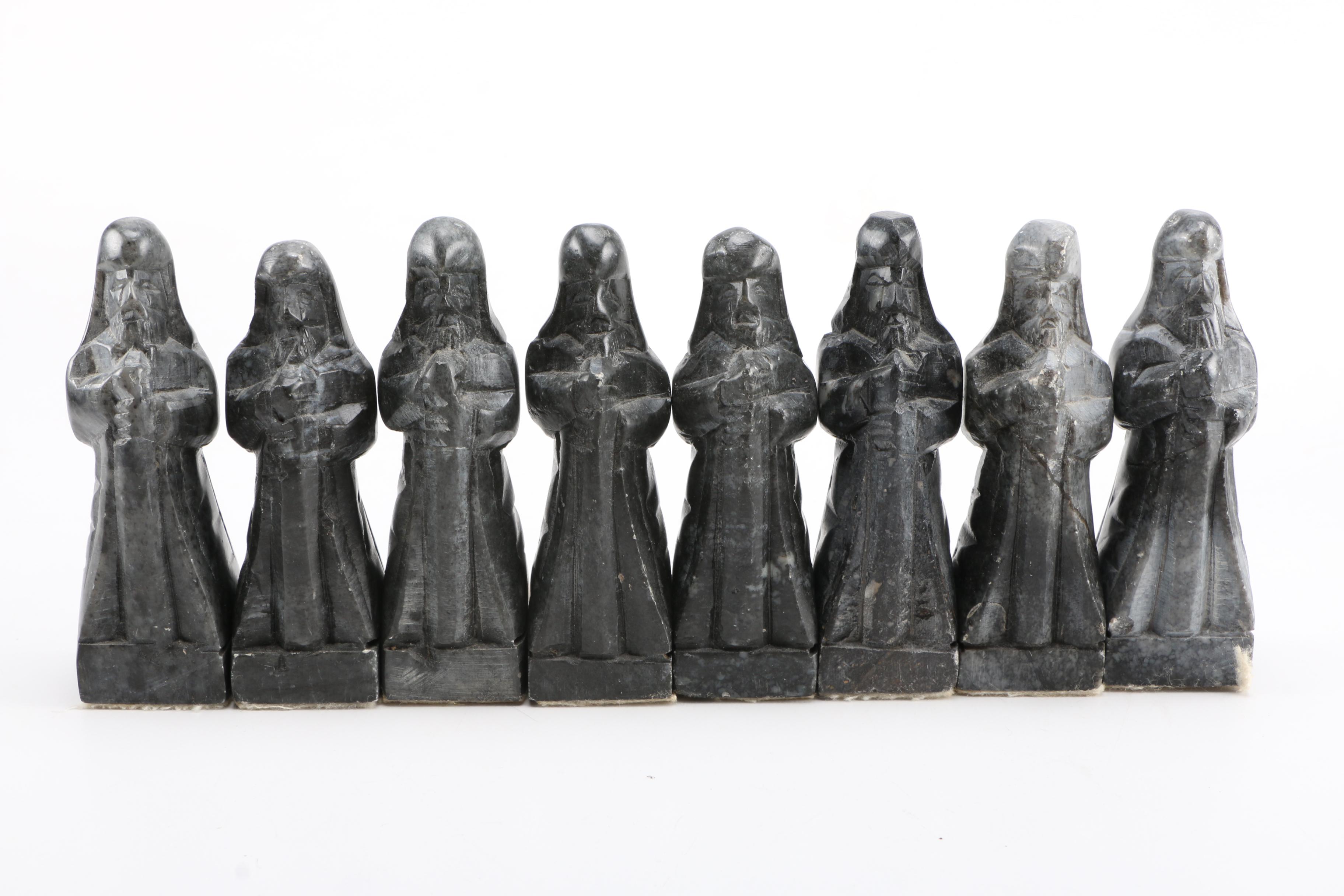 Korean Wood and Soapstone Chess Set