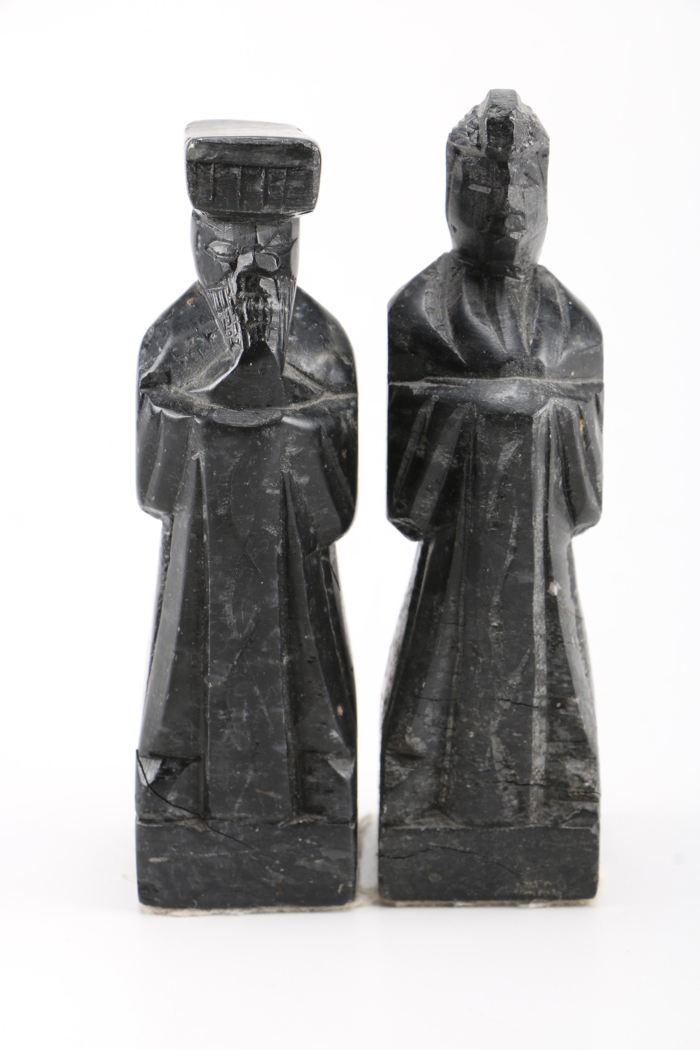 Korean Wood and Soapstone Chess Set