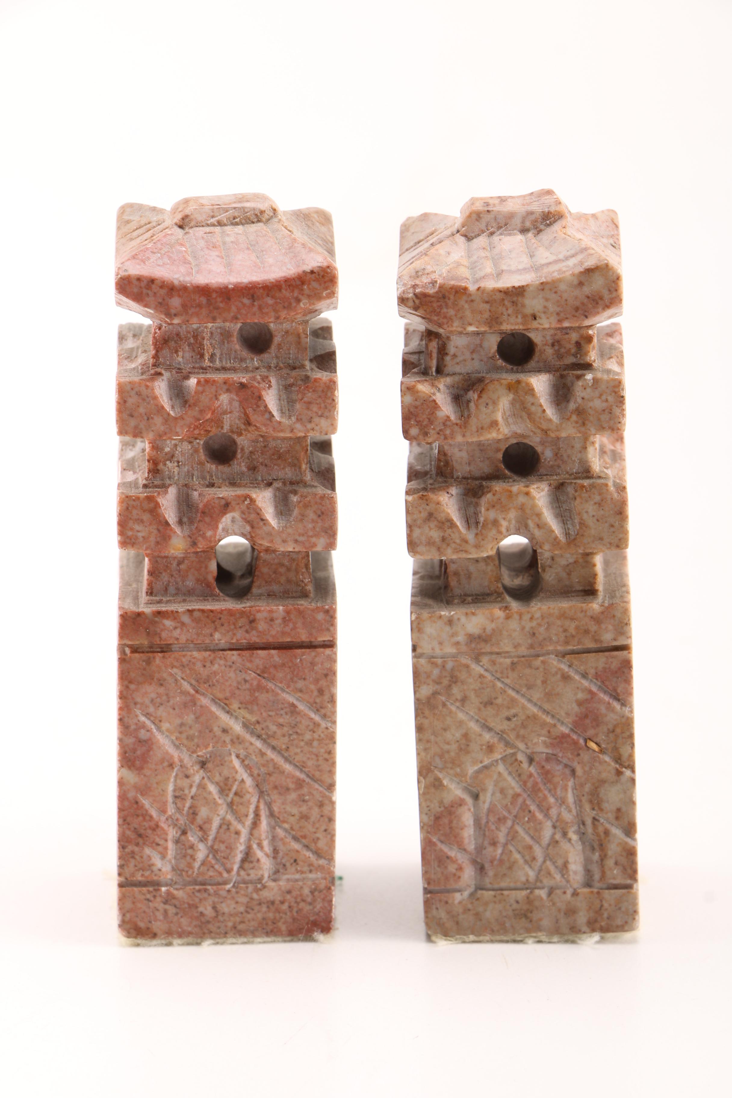 Korean Wood and Soapstone Chess Set