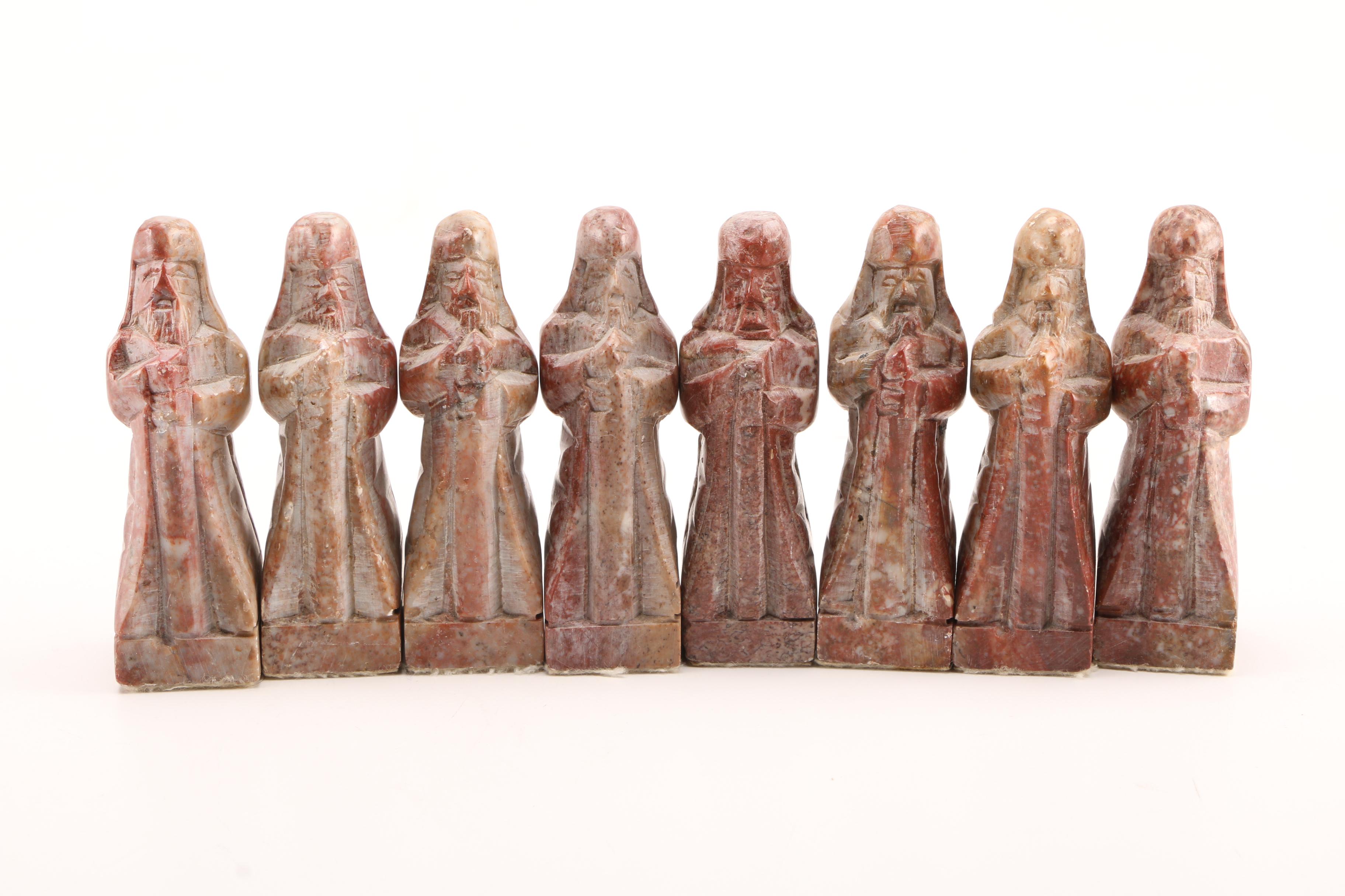 Korean Wood and Soapstone Chess Set