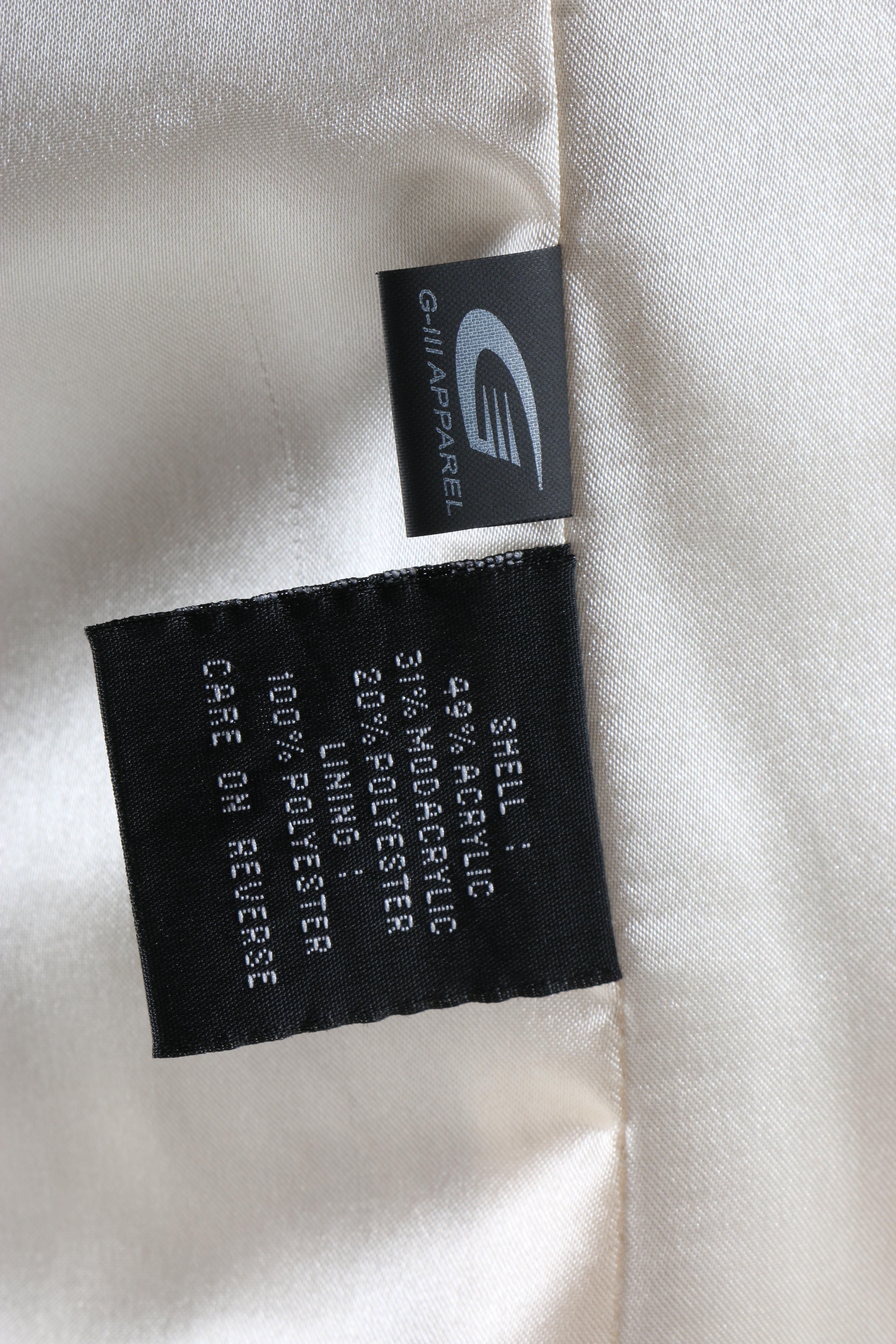 Black Rivet Faux Fur Jacket