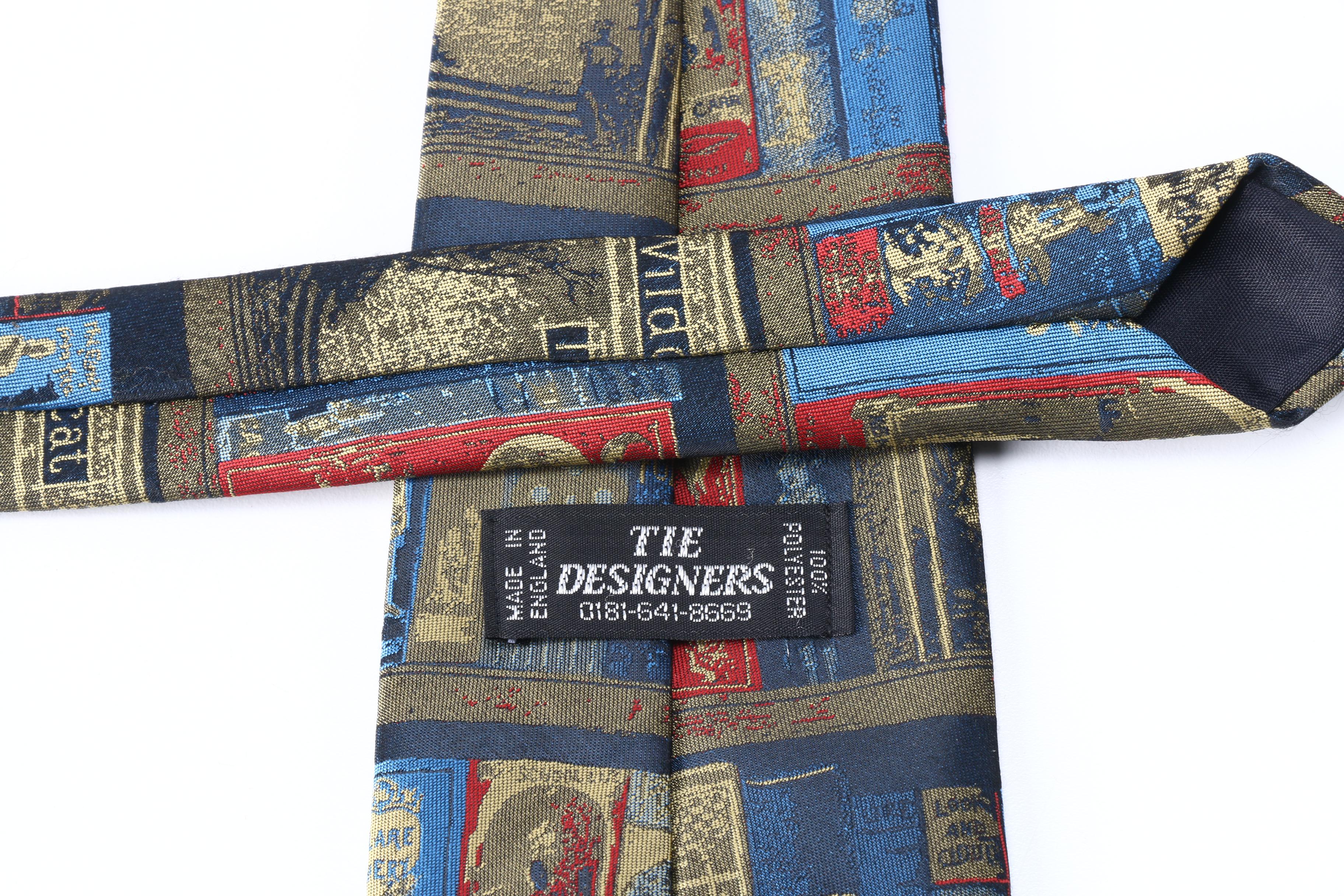 Collection of Book Themed Ties