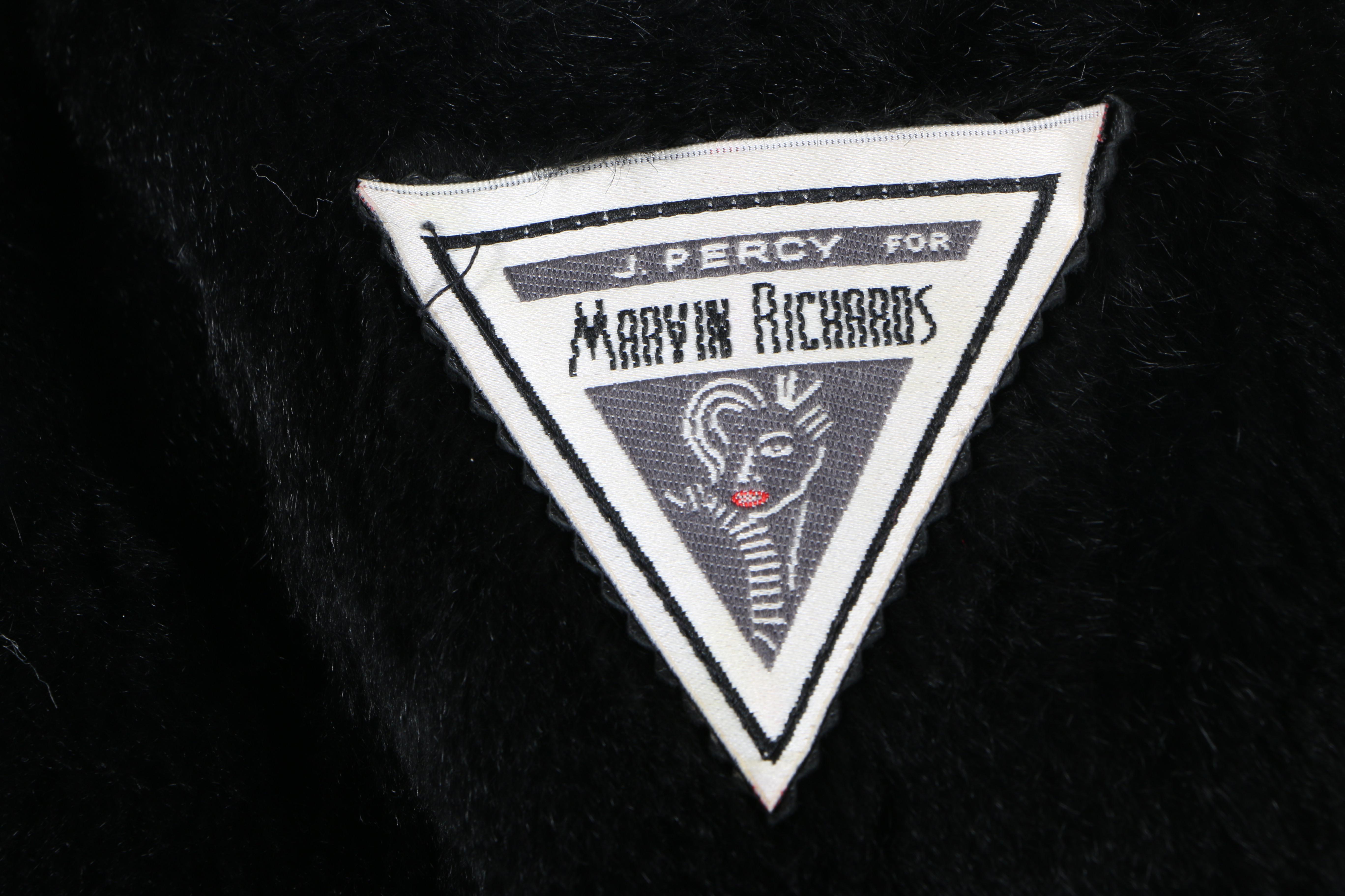 J. Percy for Marvin Richards Fox and Leather Coat
