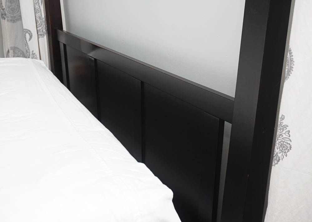 Contemporary Queen Size Four Poster Canopy Bed