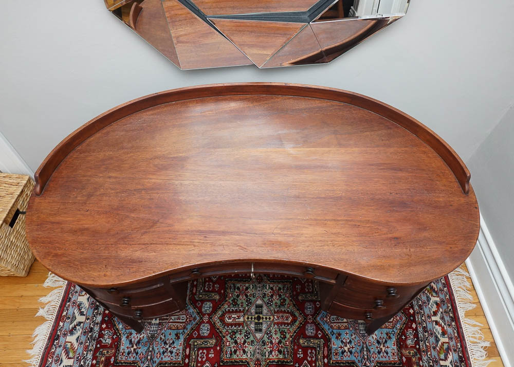 Vintage Kidney-Shaped Vanity Table