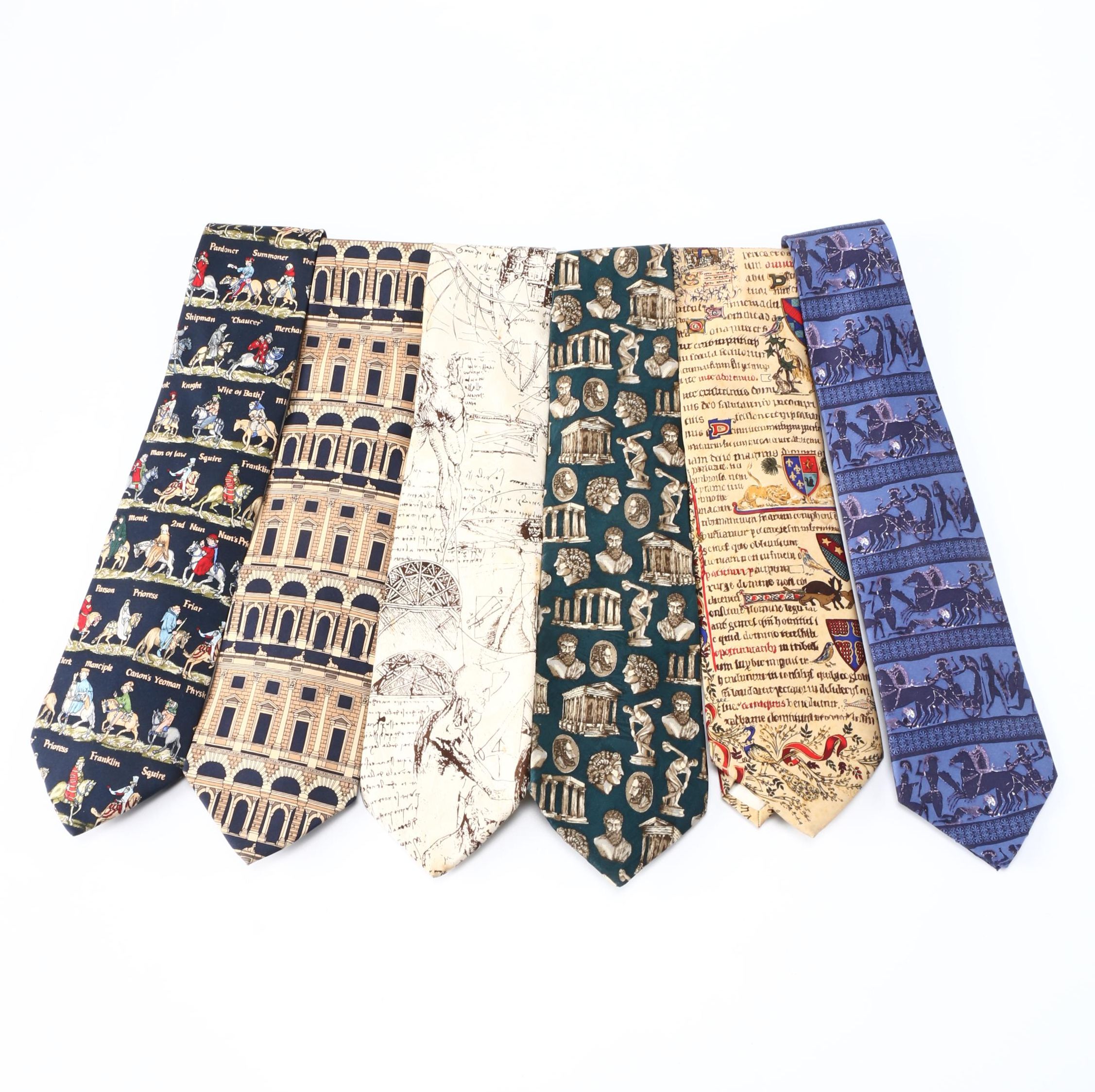 Art and History Themed Ties