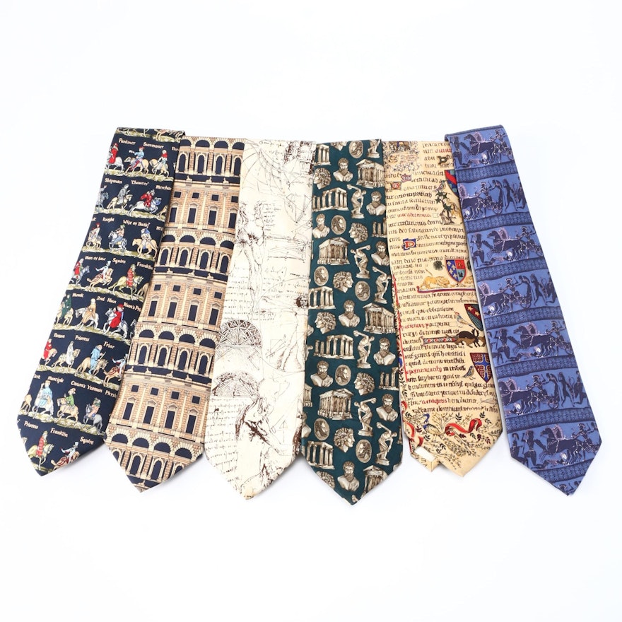 Art and History Themed Ties