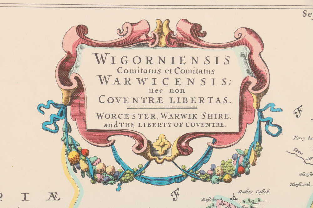 After Johan Blaeu Color Lithograph on Paper "Atlas Novus, 1648"