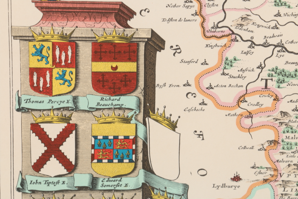 After Johan Blaeu Color Lithograph on Paper "Atlas Novus, 1648"