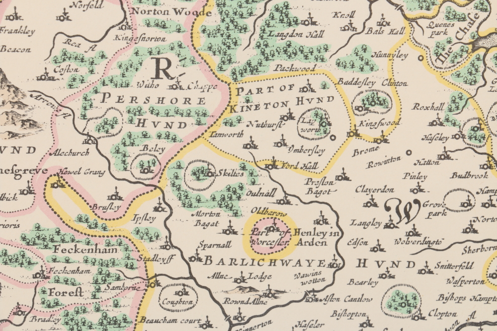 After Johan Blaeu Color Lithograph on Paper "Atlas Novus, 1648"