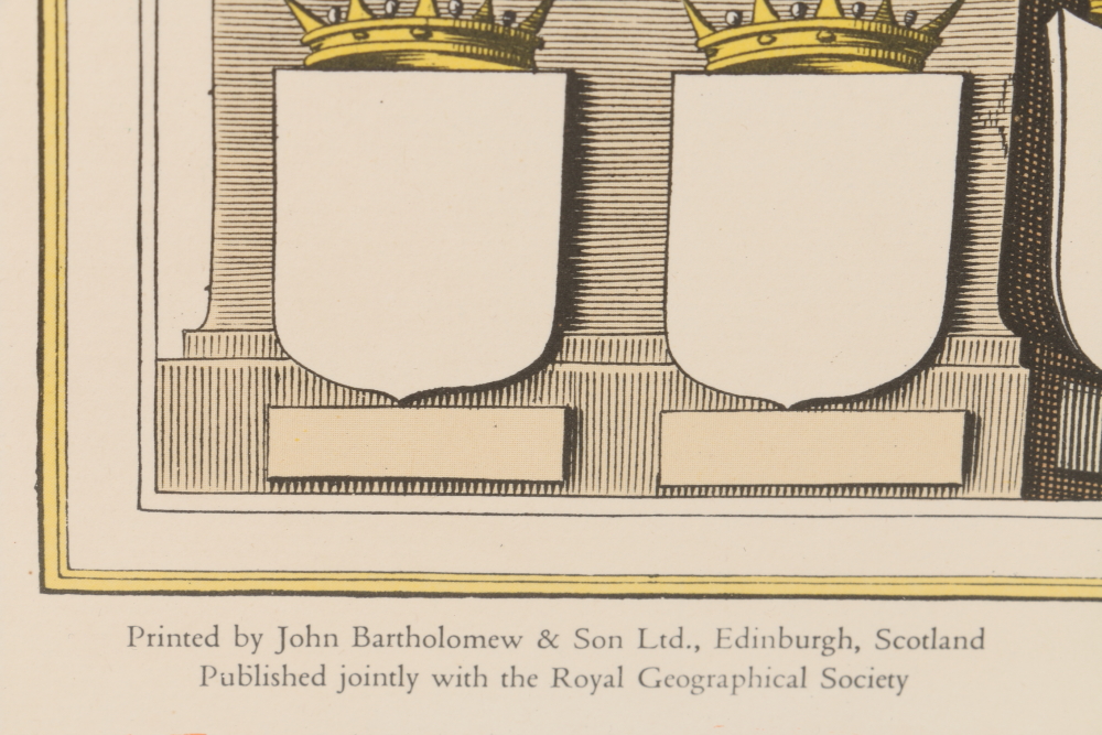 After Johan Blaeu Color Lithograph on Paper "Atlas Novus, 1648"
