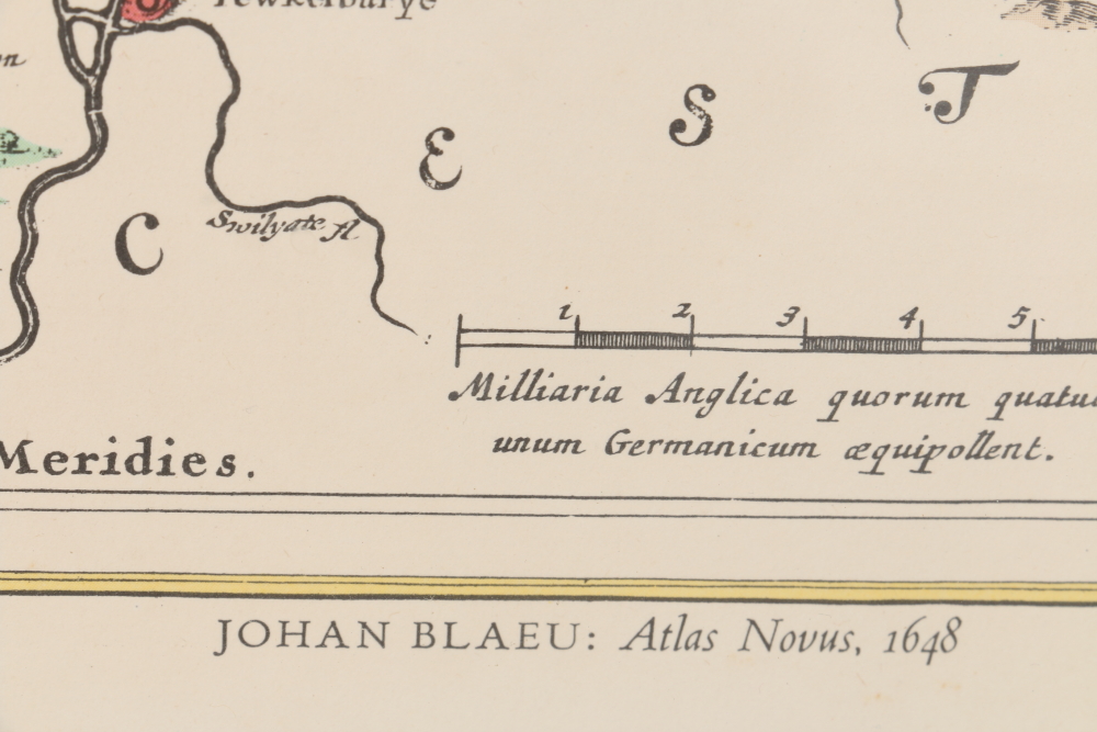 After Johan Blaeu Color Lithograph on Paper "Atlas Novus, 1648"