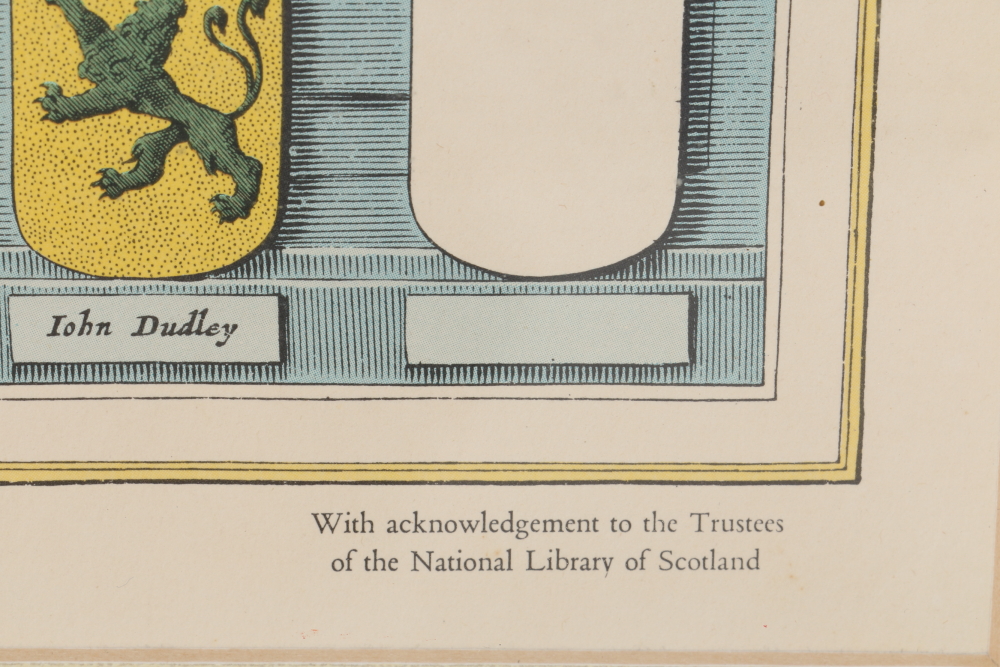 After Johan Blaeu Color Lithograph on Paper "Atlas Novus, 1648"