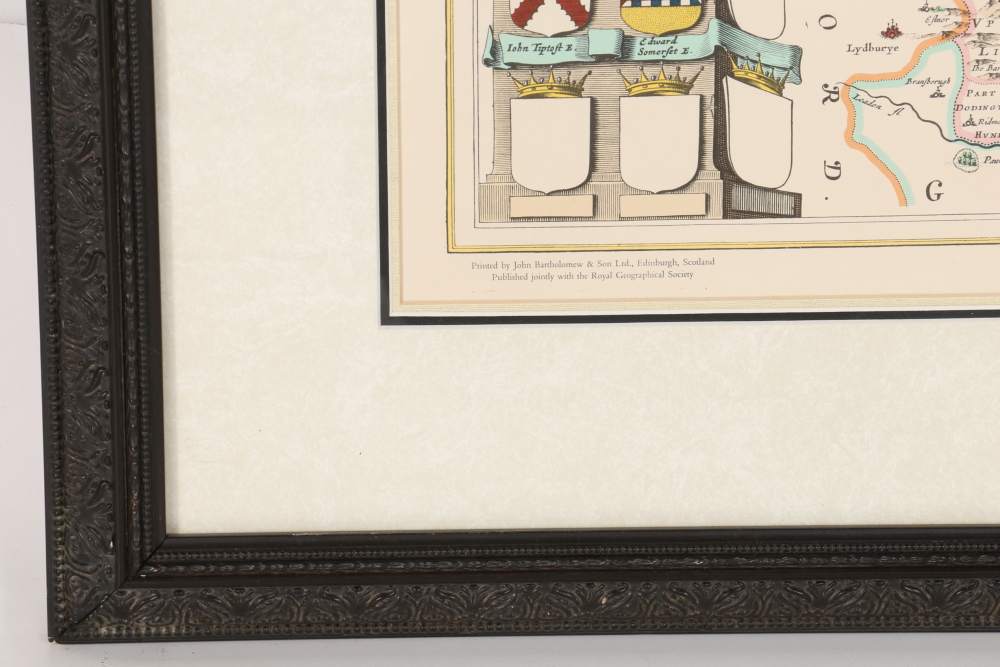 After Johan Blaeu Color Lithograph on Paper "Atlas Novus, 1648"