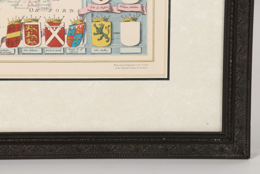 After Johan Blaeu Color Lithograph on Paper "Atlas Novus, 1648"