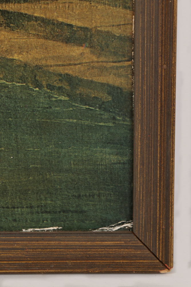 Offset Lithograph Genre Scene