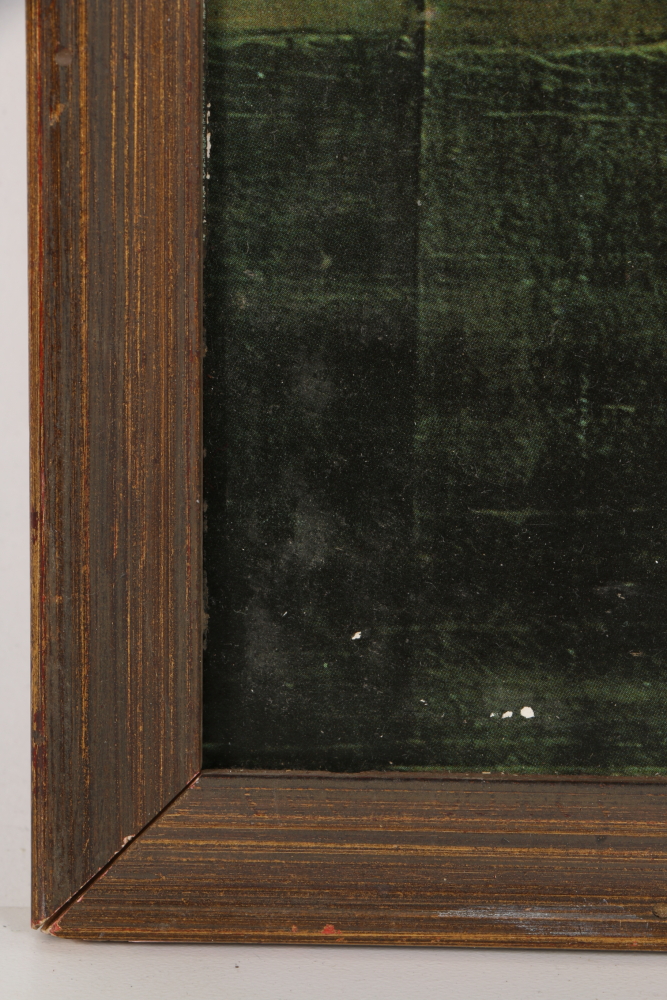 Offset Lithograph Genre Scene