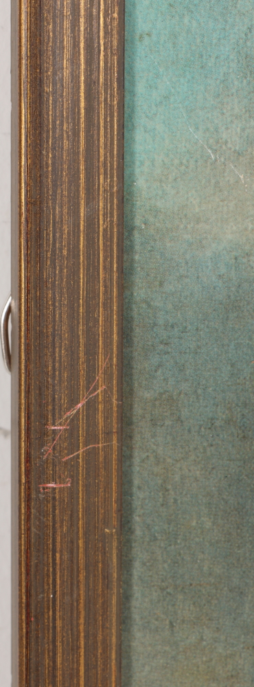 Offset Lithograph Genre Scene