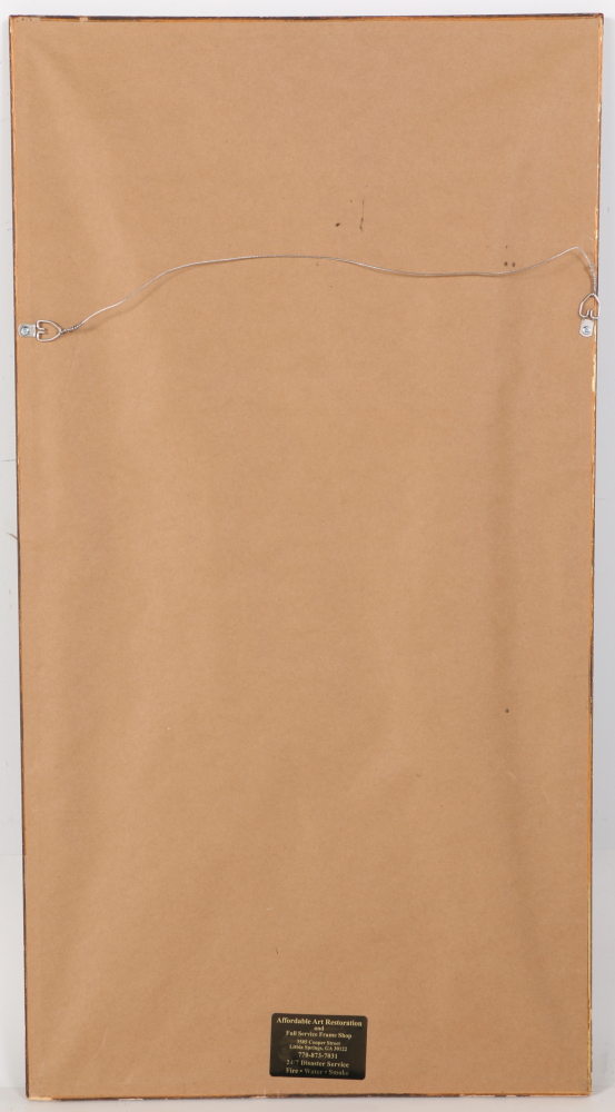 Offset Lithograph Genre Scene