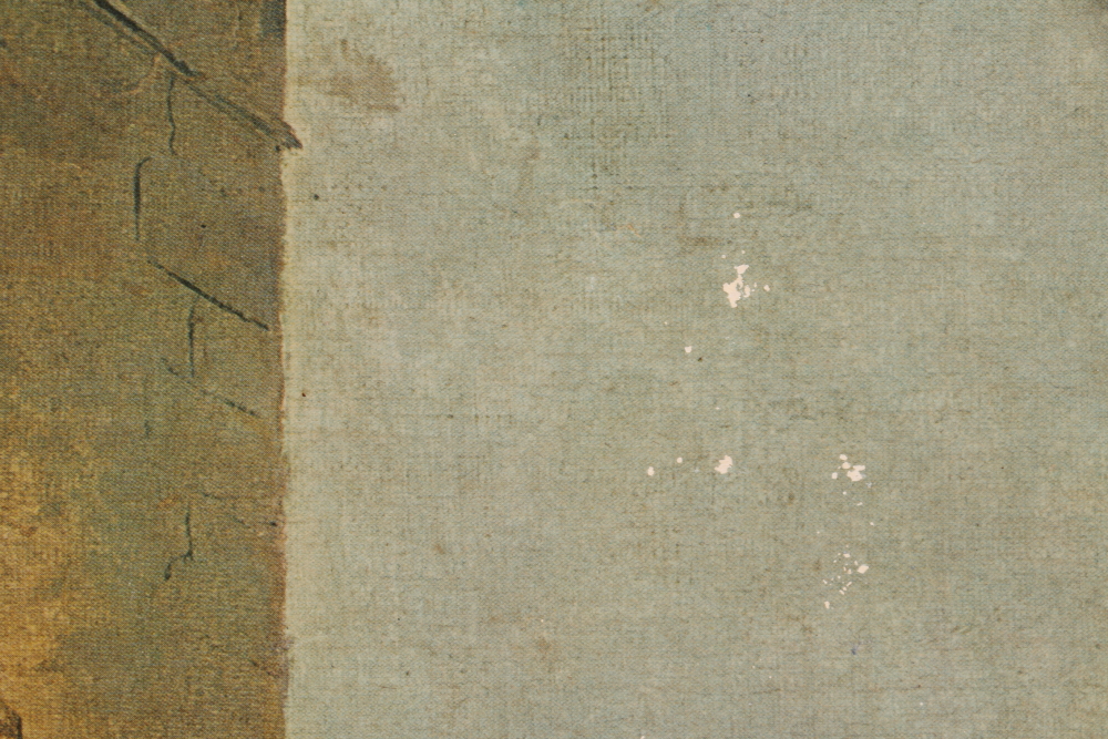 Offset Lithograph Genre Scene