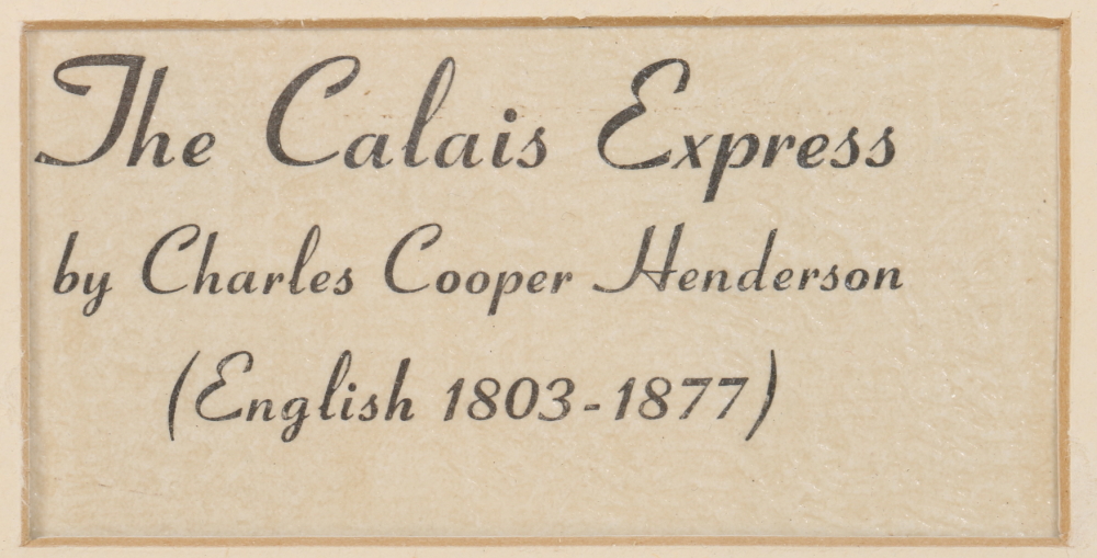 After Charles Cooper Henderson Giclee "The Calais Express"