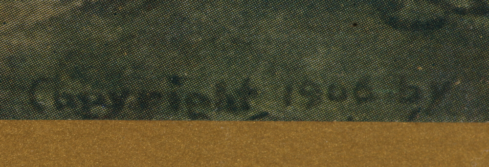 Framed Offset Lithograph of Woods