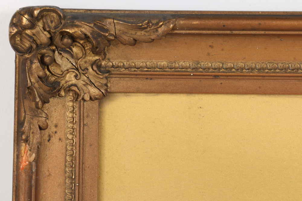 Framed Offset Lithograph of Woods