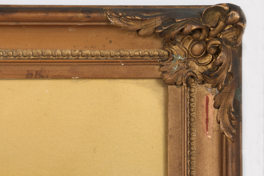 Framed Offset Lithograph of Woods