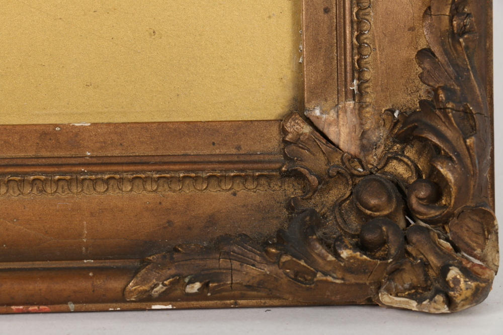 Framed Offset Lithograph of Woods