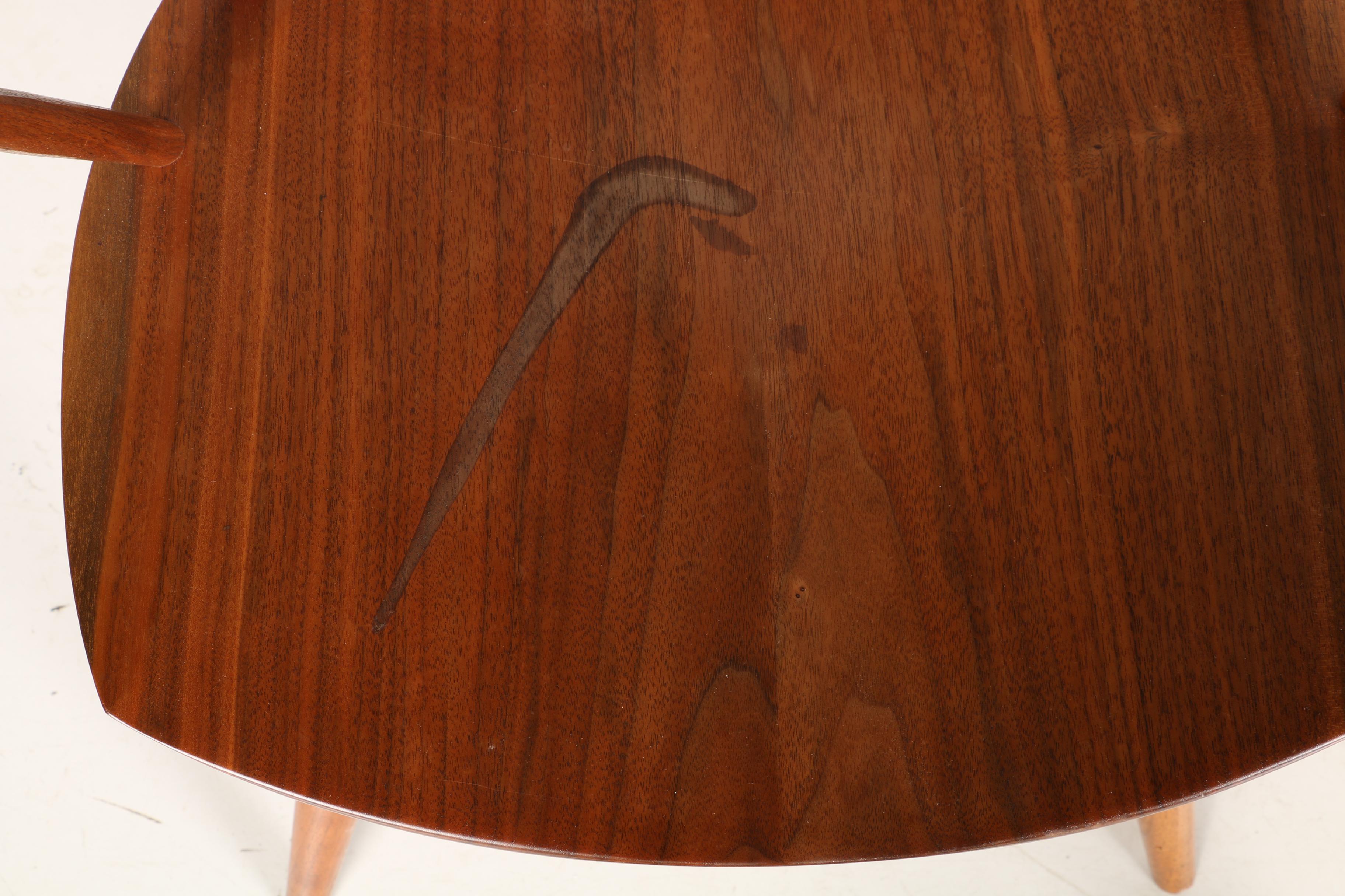 Vintage Nakashima Walnut Dining Armchairs With Provenance