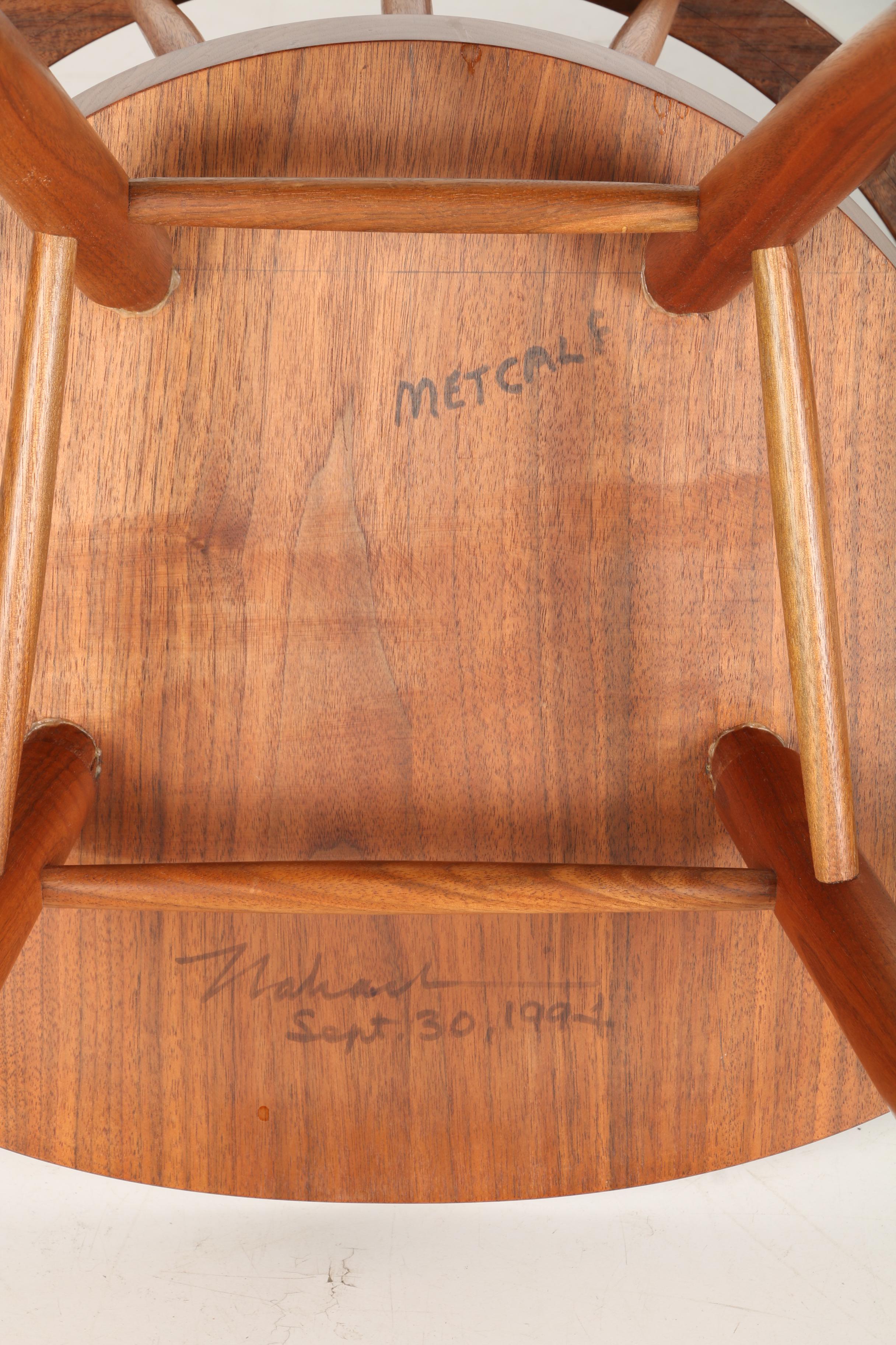 Vintage Nakashima Walnut Dining Armchairs With Provenance