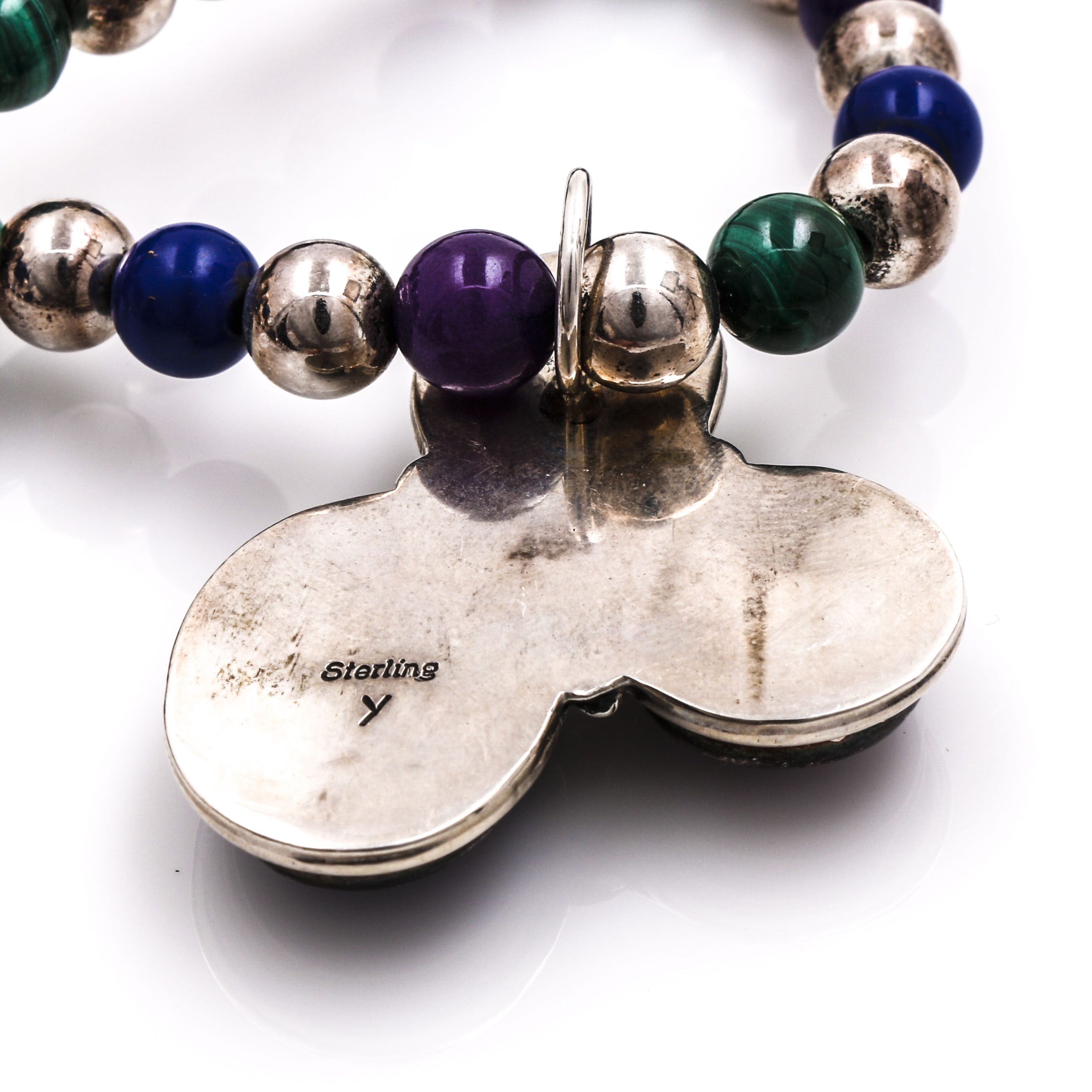 Sterling Silver Semi-Precious Gemstone Bracelet and Necklace