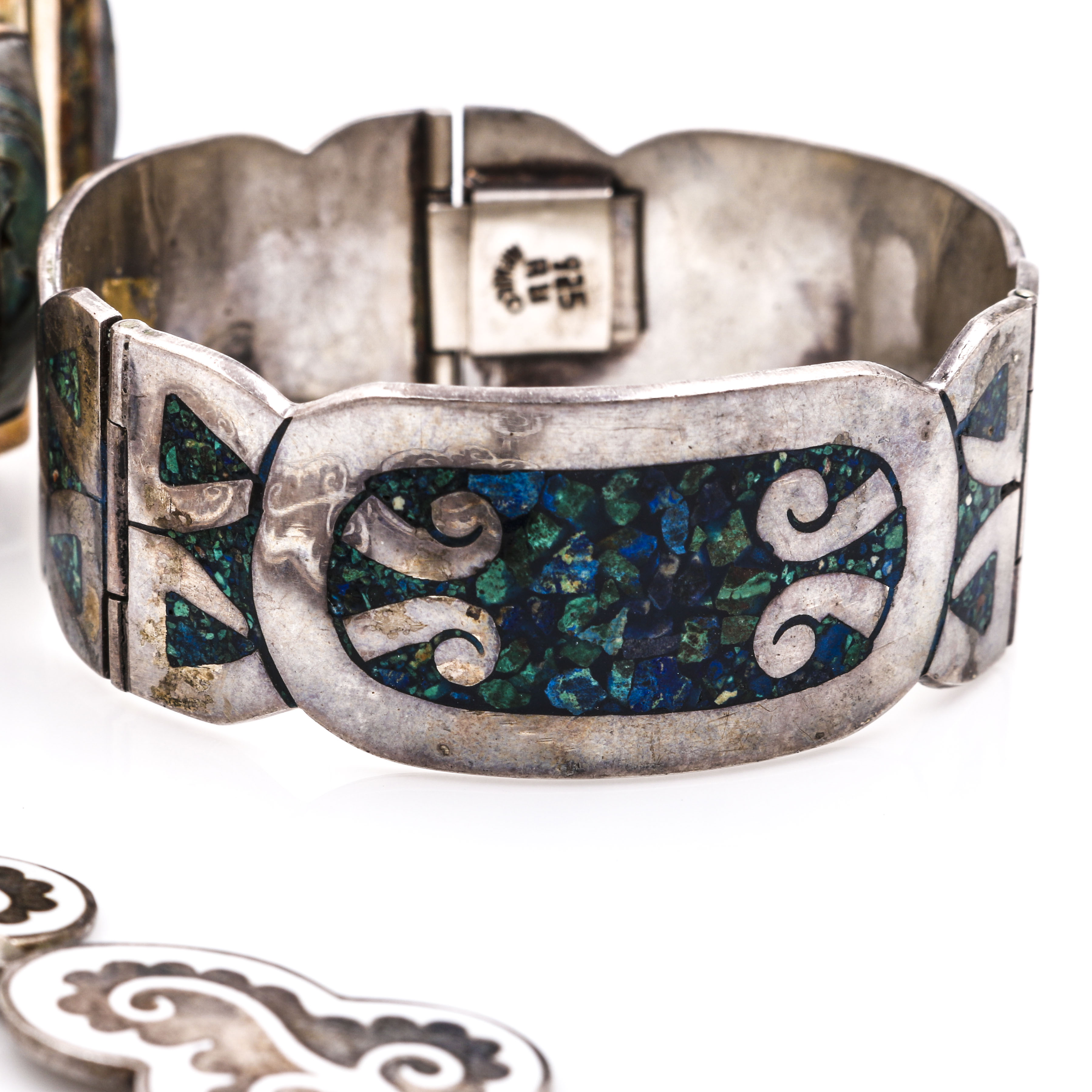 Mexican Sterling Silver Jewelry With Abalone and Eliat Featuring Margot de Taxco