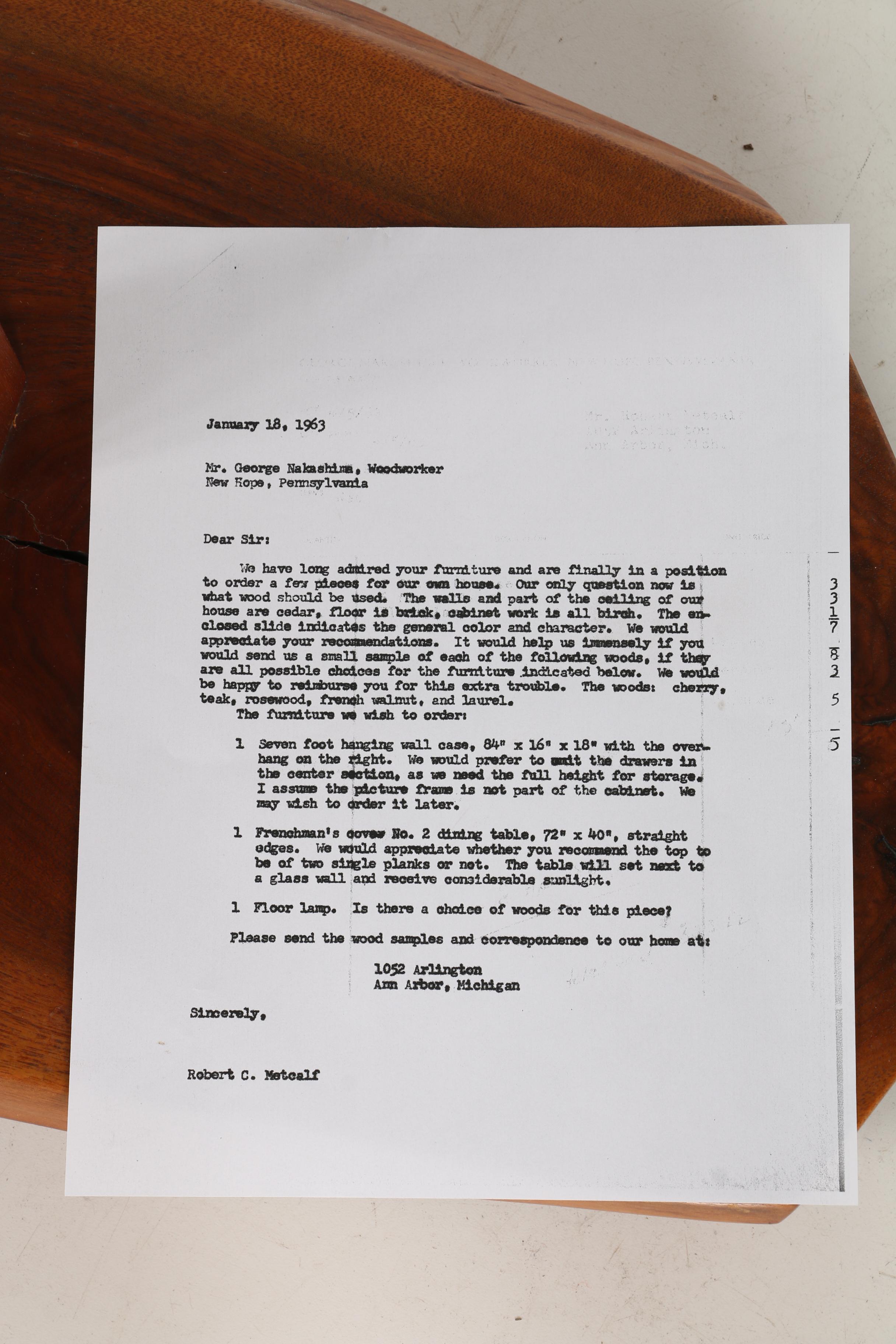 Vintage George Nakashima Floor Lamp With Provenance