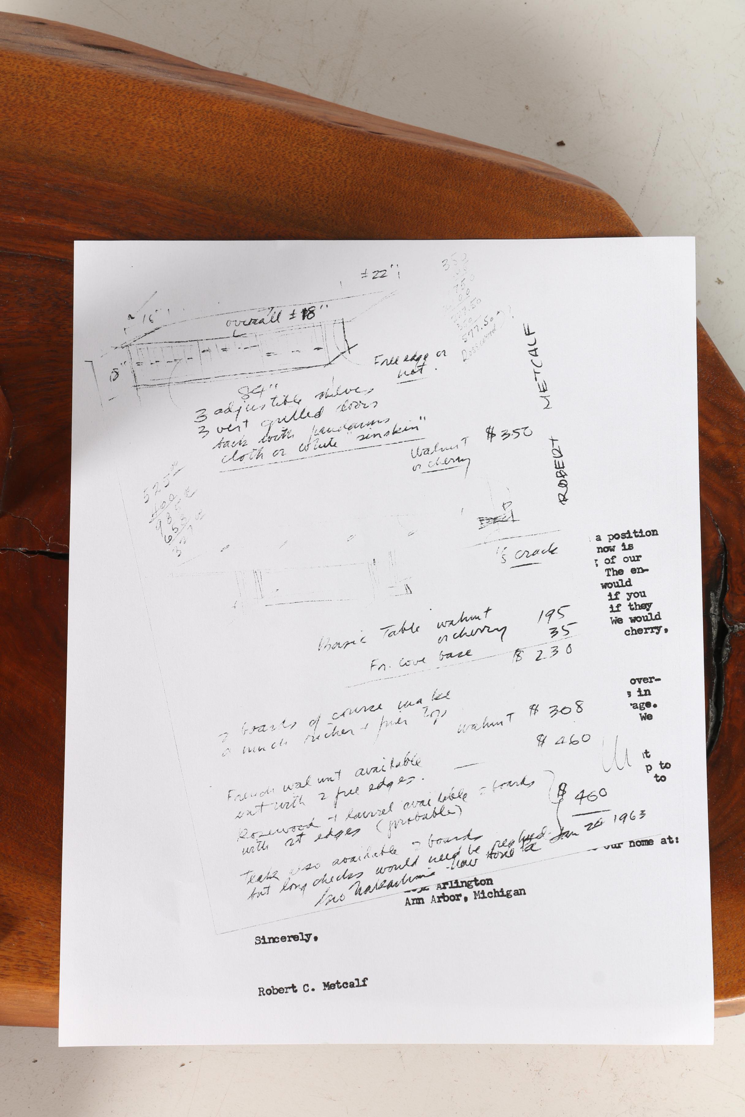 Vintage George Nakashima Floor Lamp With Provenance