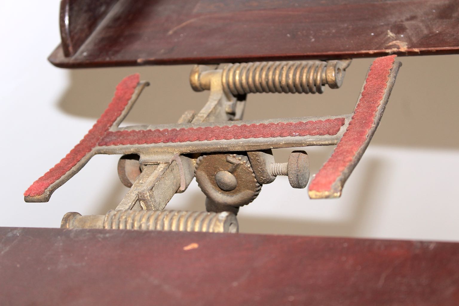 Antique Book Stand and 1952 "Webster's Illustrated 20th Century Dictionary"