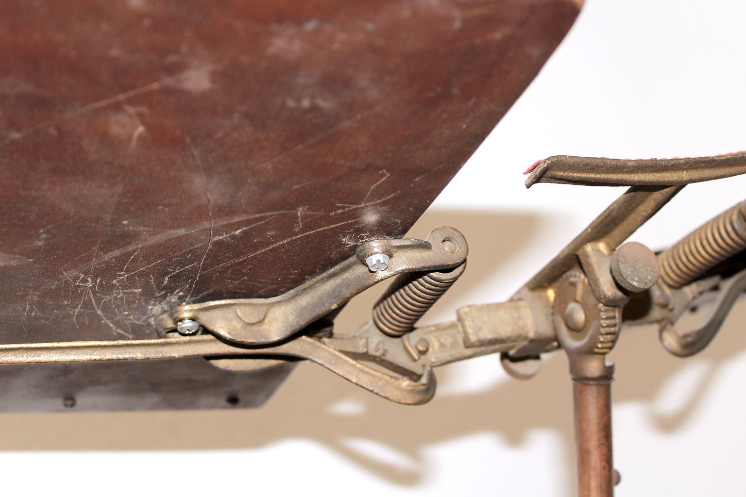 Antique Book Stand and 1952 "Webster's Illustrated 20th Century Dictionary"