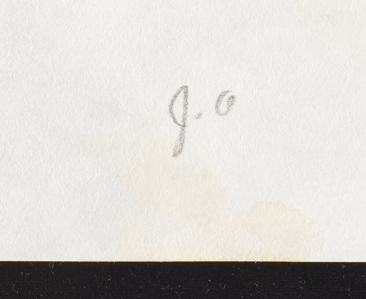 Two Joel Otterson Original 1996 Watercolor Sketches from Series "